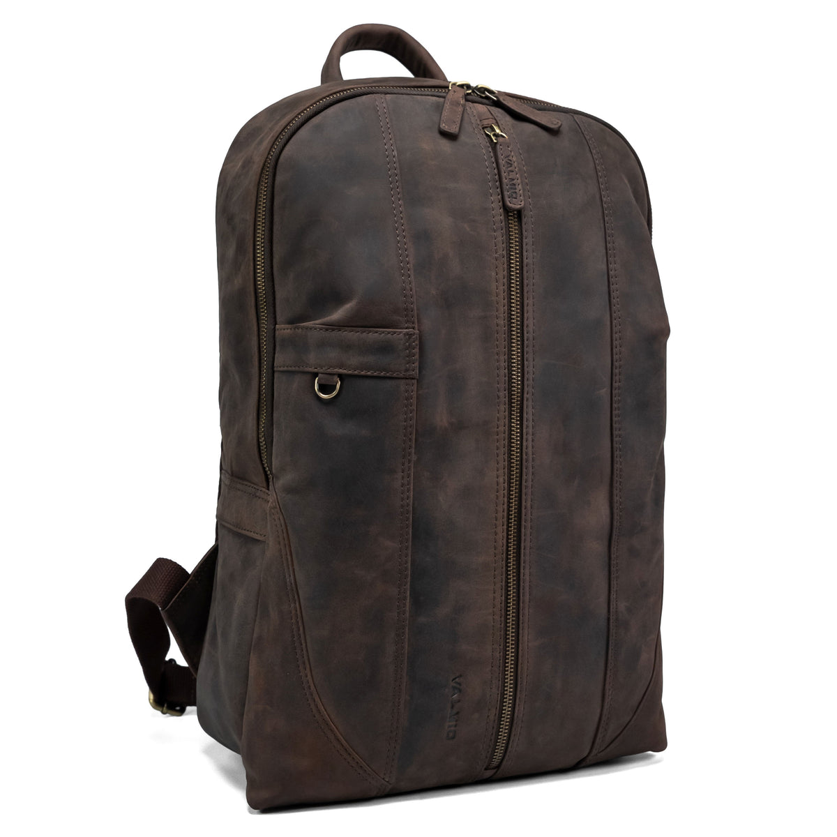Valmio Gale Lederrucksack Braun
