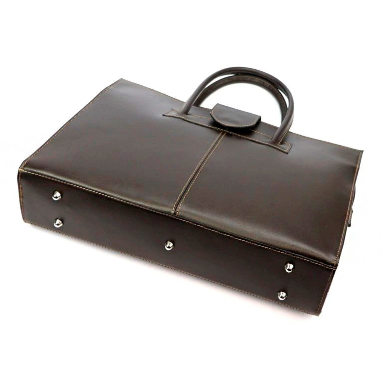 Sac à main en cuir Camilla 778 marron