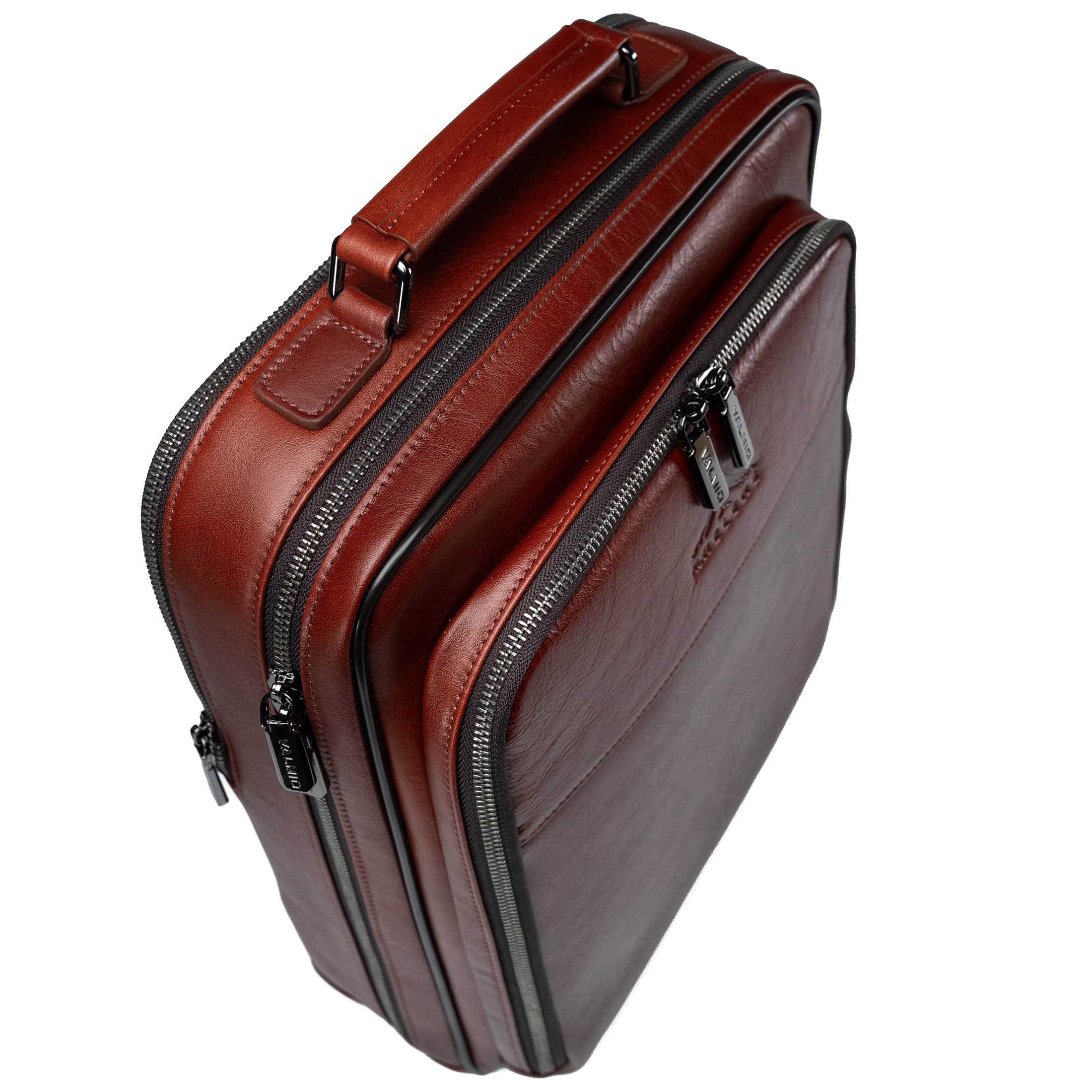 Sac à dos en cuir pour homme Valmio Ravenor - marron clair