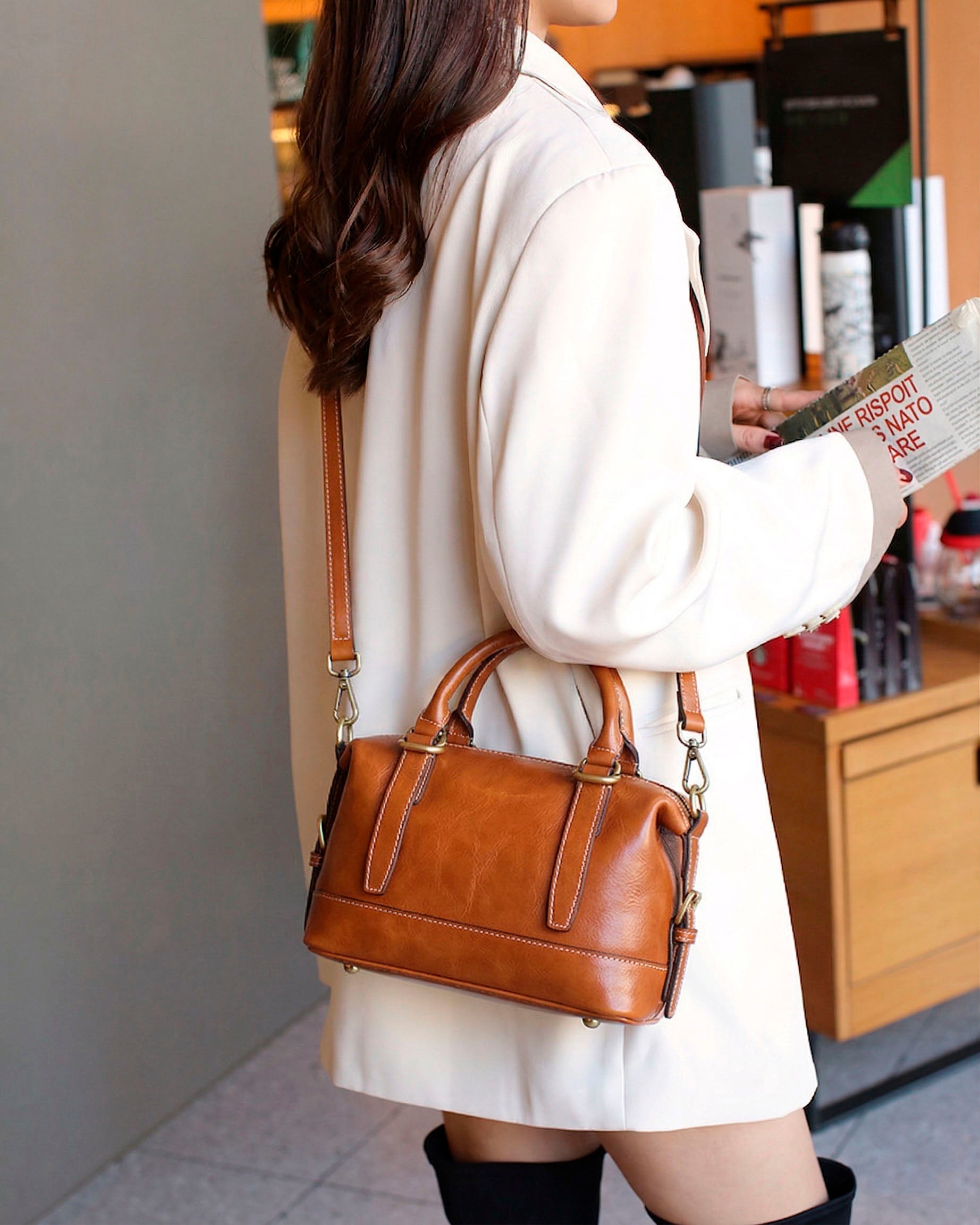 Valmio Selora Leather Women's Bag - Brown