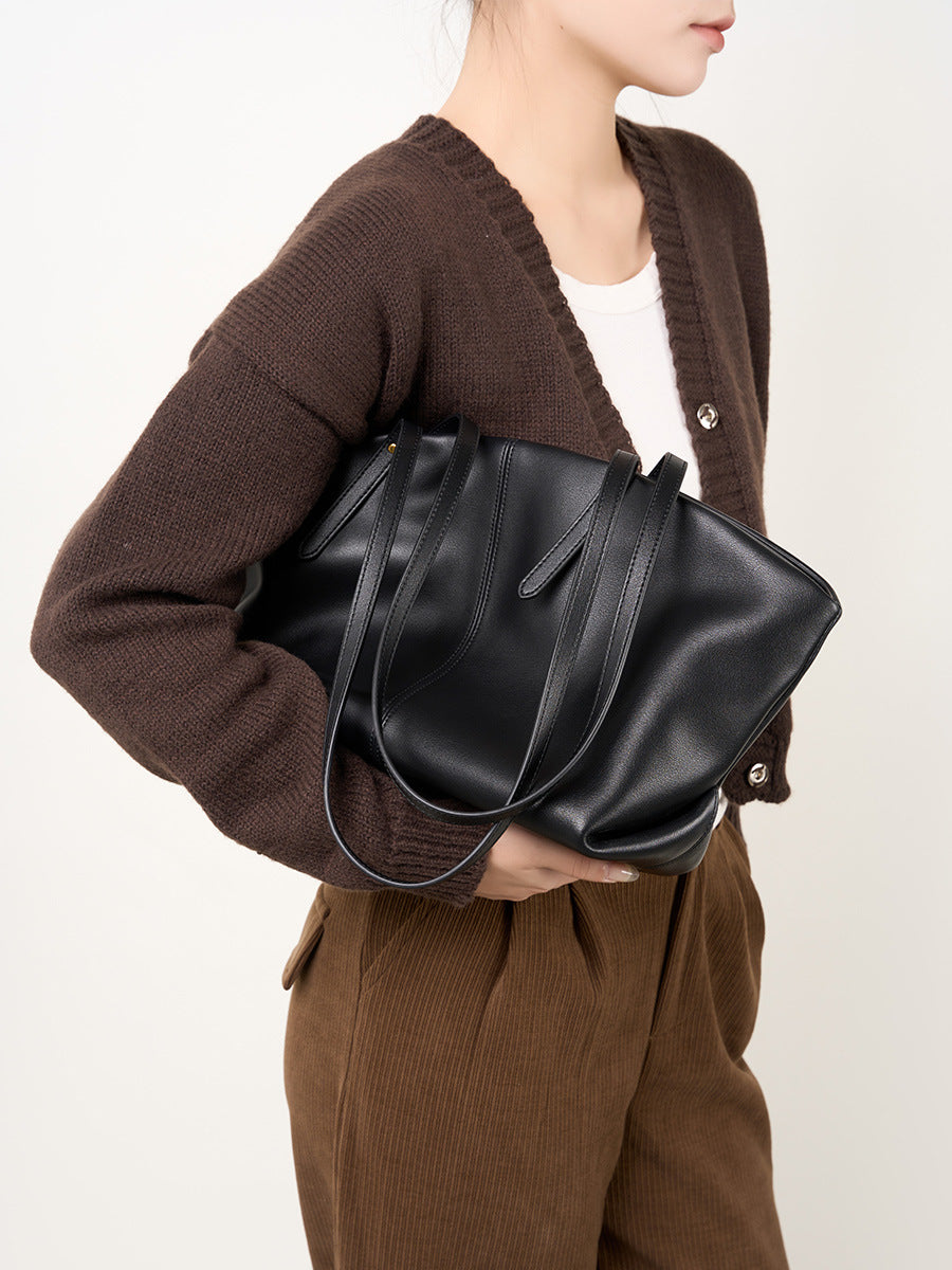 Sac à main pour femme en cuir Valmio Zenora - noir