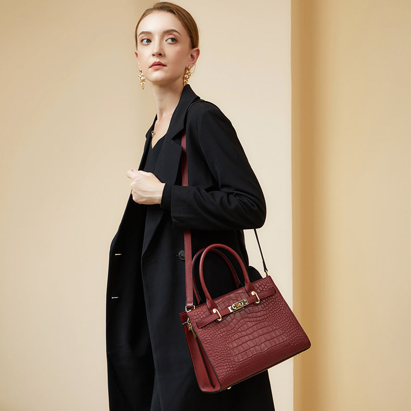 Valmio Dinara Leather Women's Bag - Red