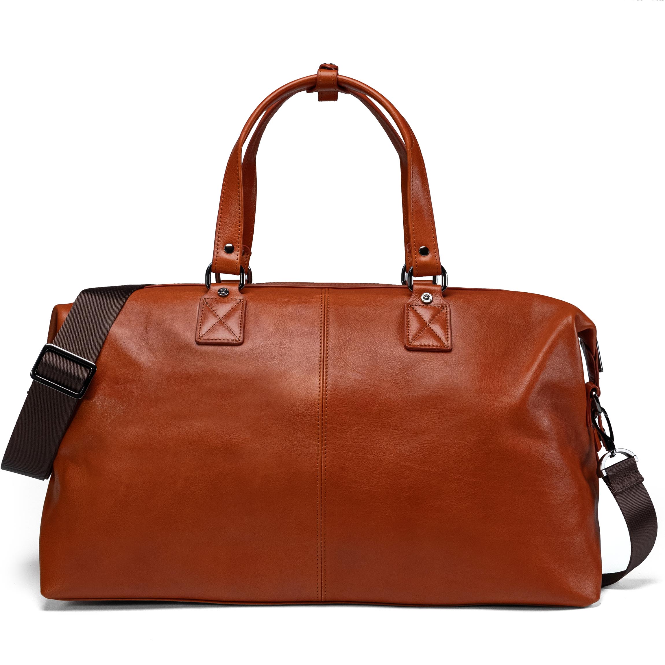Sac de voyage en cuir marron Valmio Kane