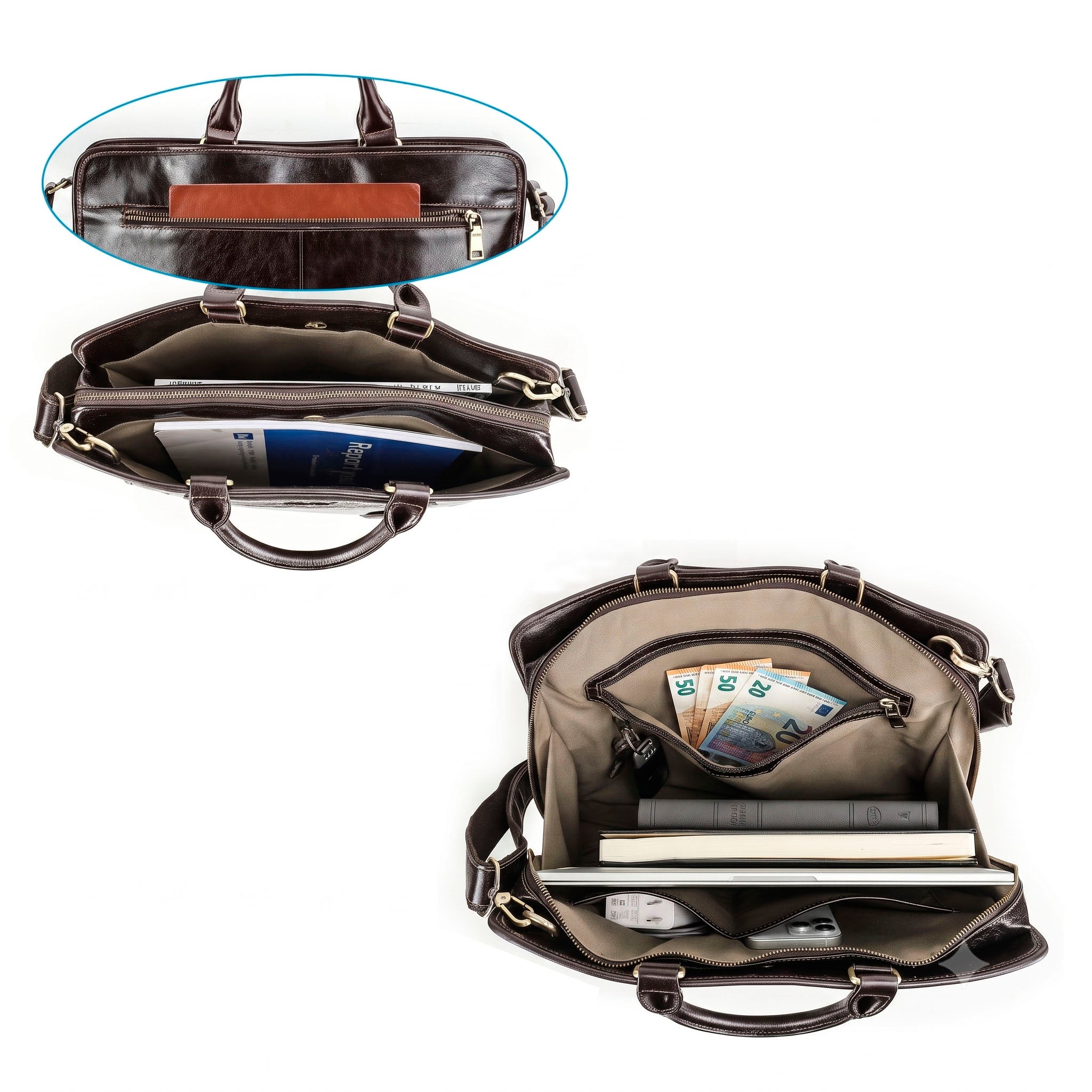 Sac pour ordinateur portable en cuir Lendon