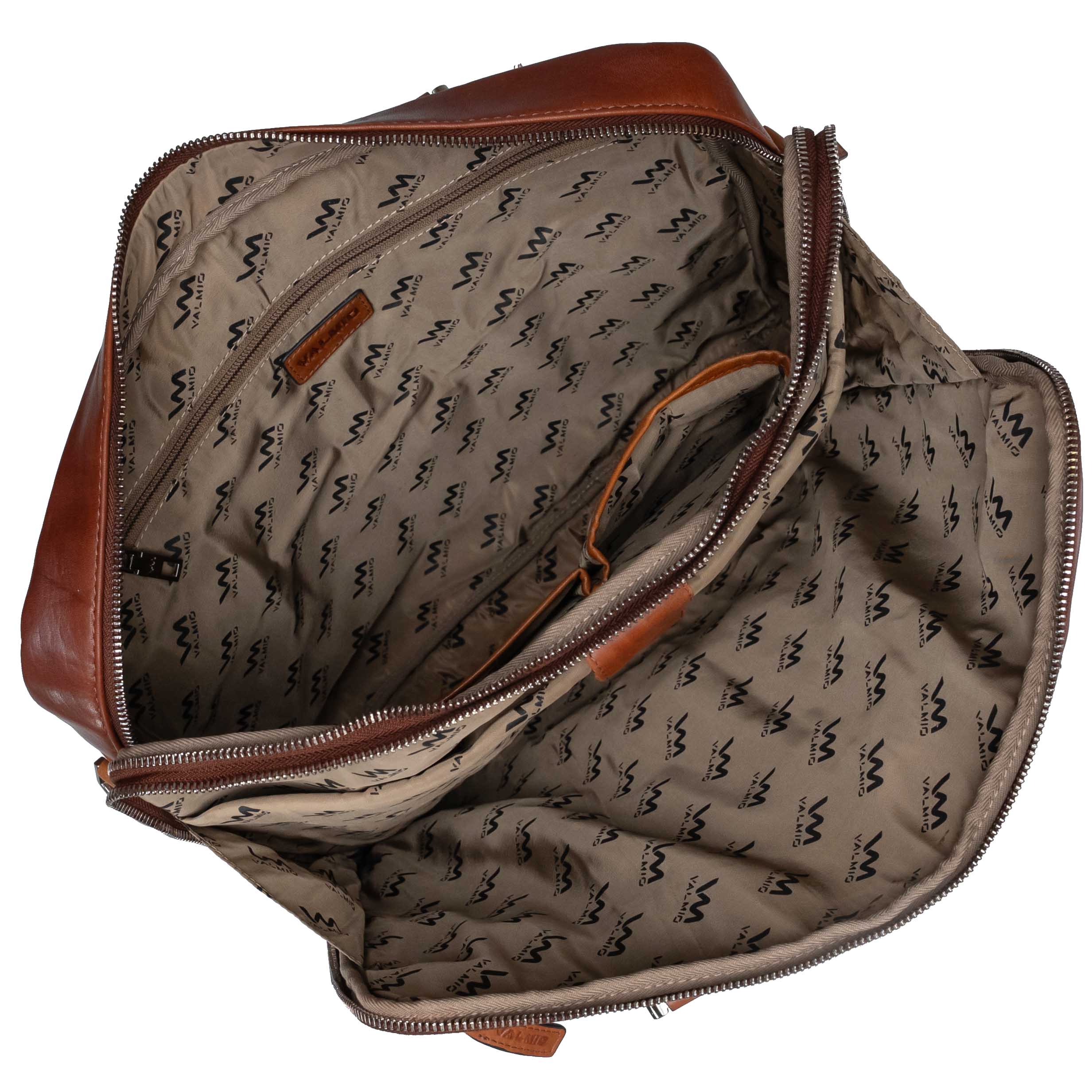 Valmio Assets Tasche aus echtem Leder Braun
