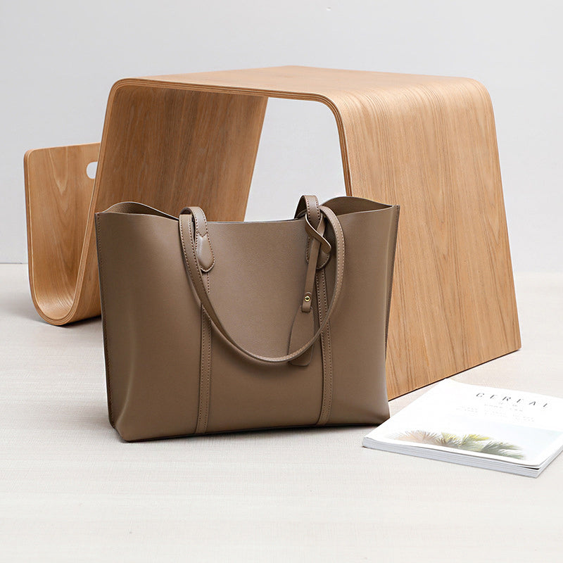 Valmio Nivora leather women's handbag - brown