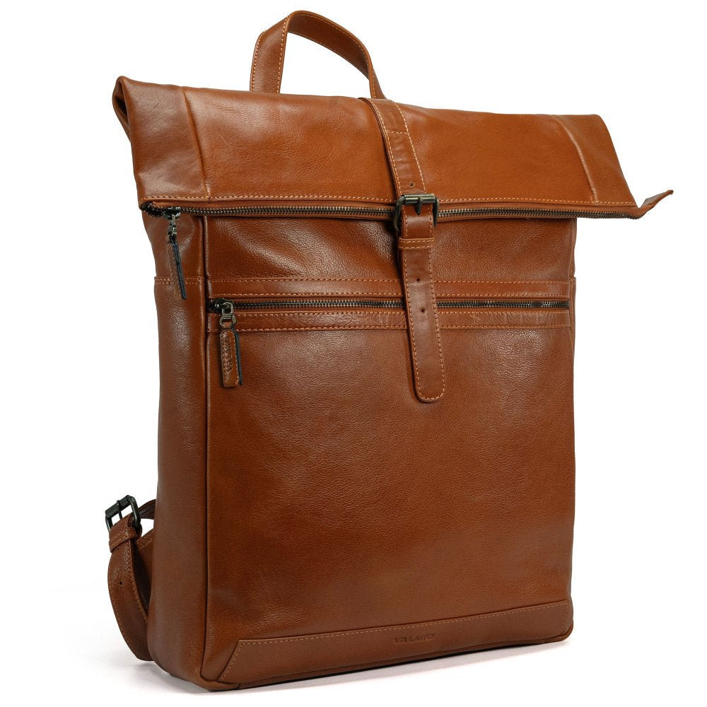 Valmio Andorra Leather Backpack - Main Image