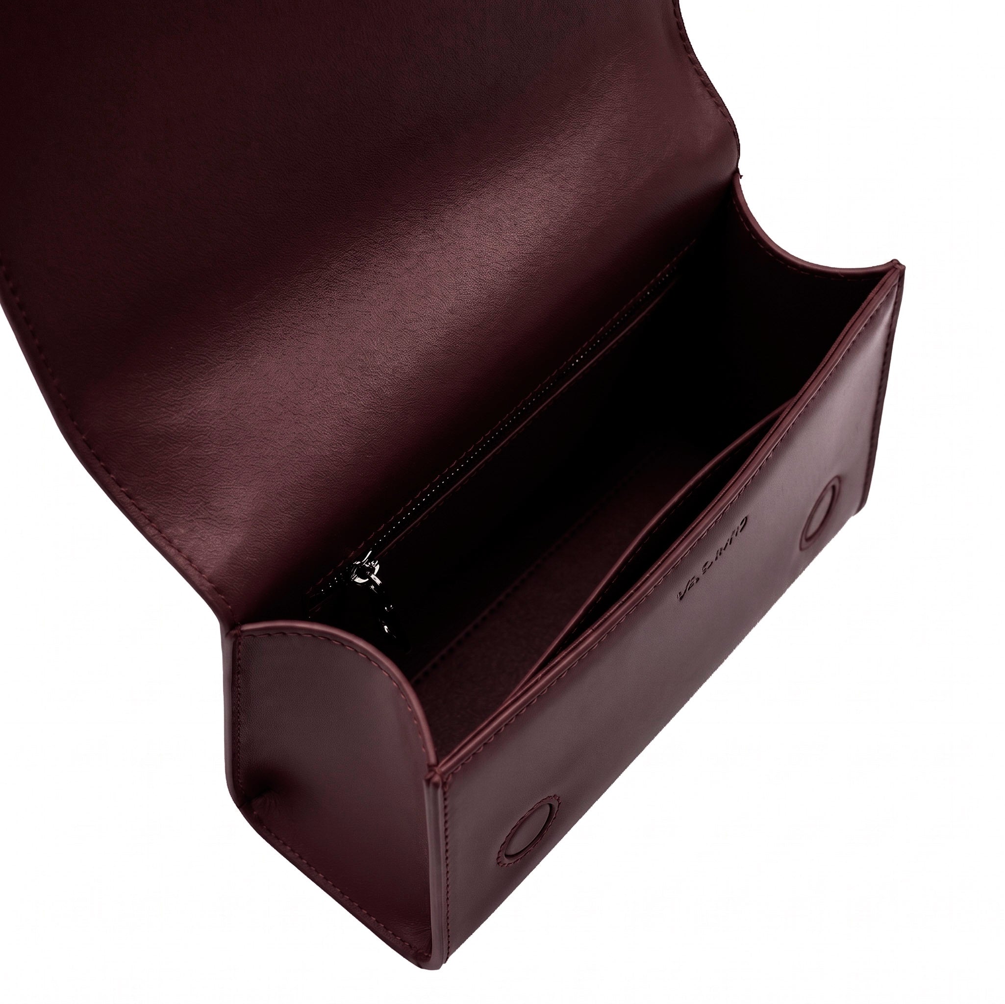 Sac à main en cuir pour femme Valmio Rinora - bordeaux