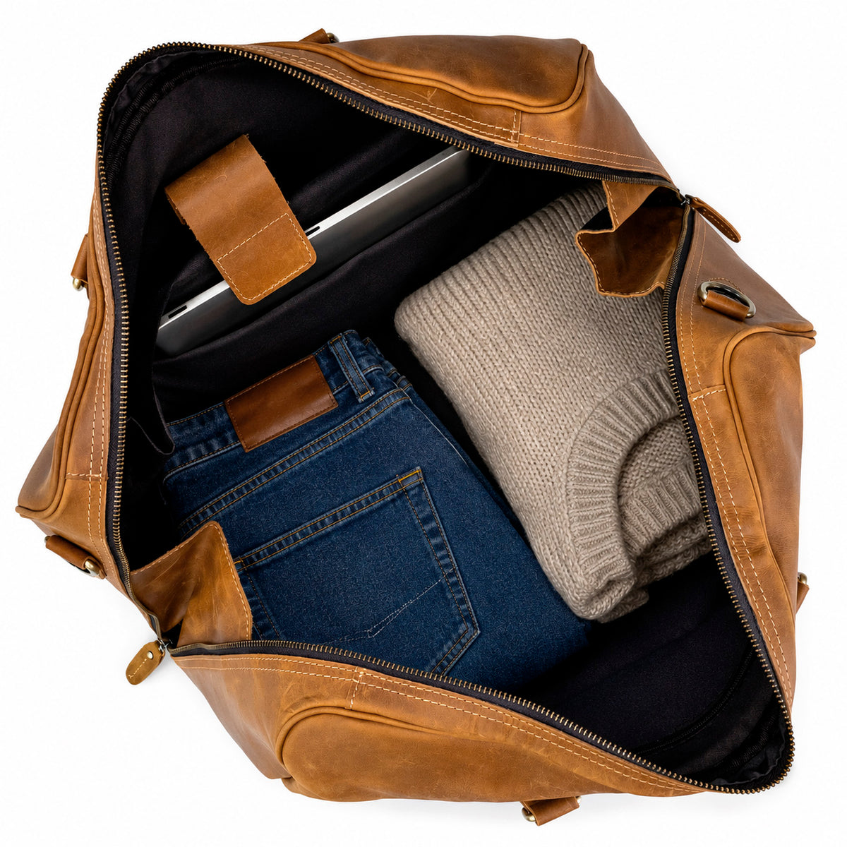 Sac de voyage en cuir vintage 2.0 Valmio