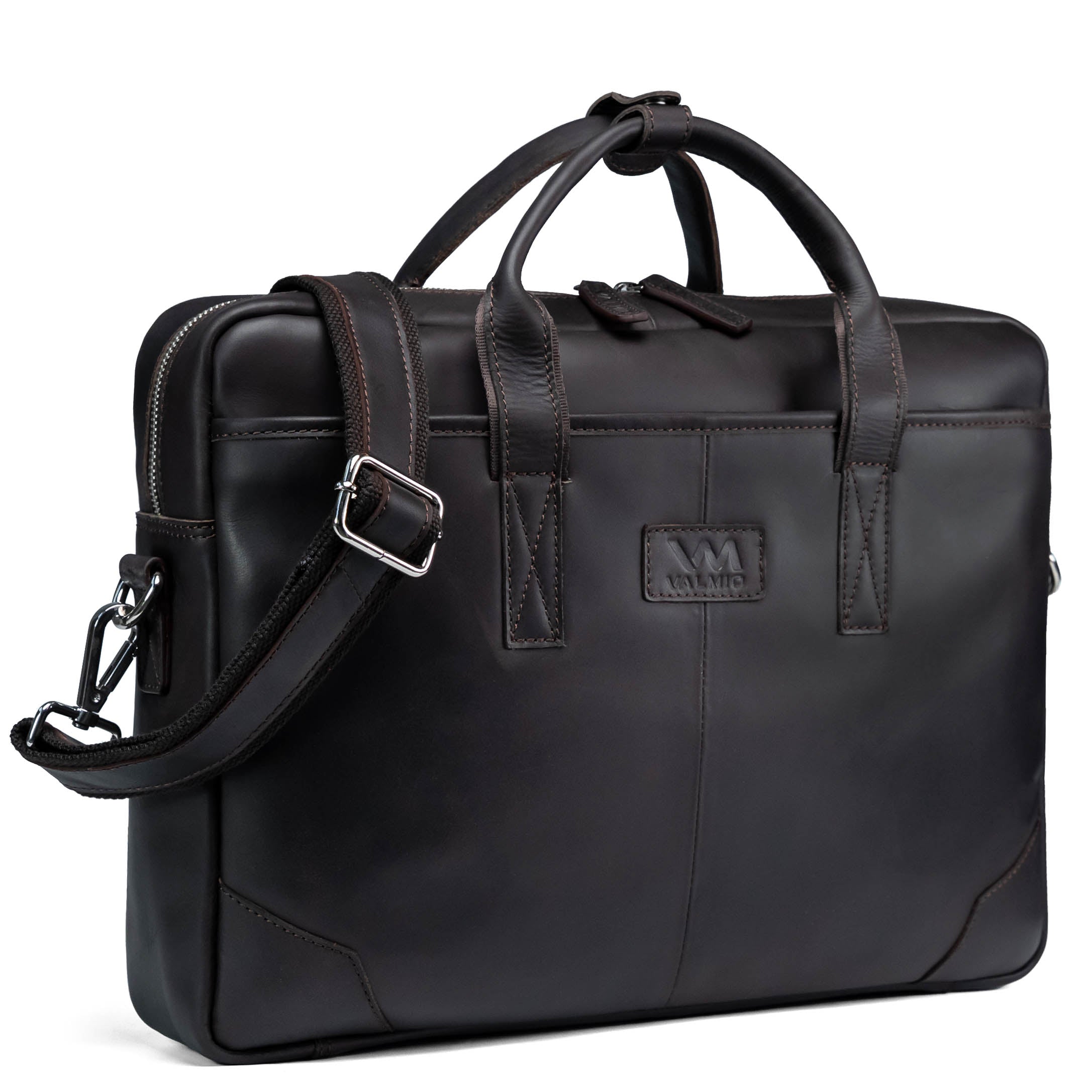 Bolso para portátil de cuero Denton 2.0