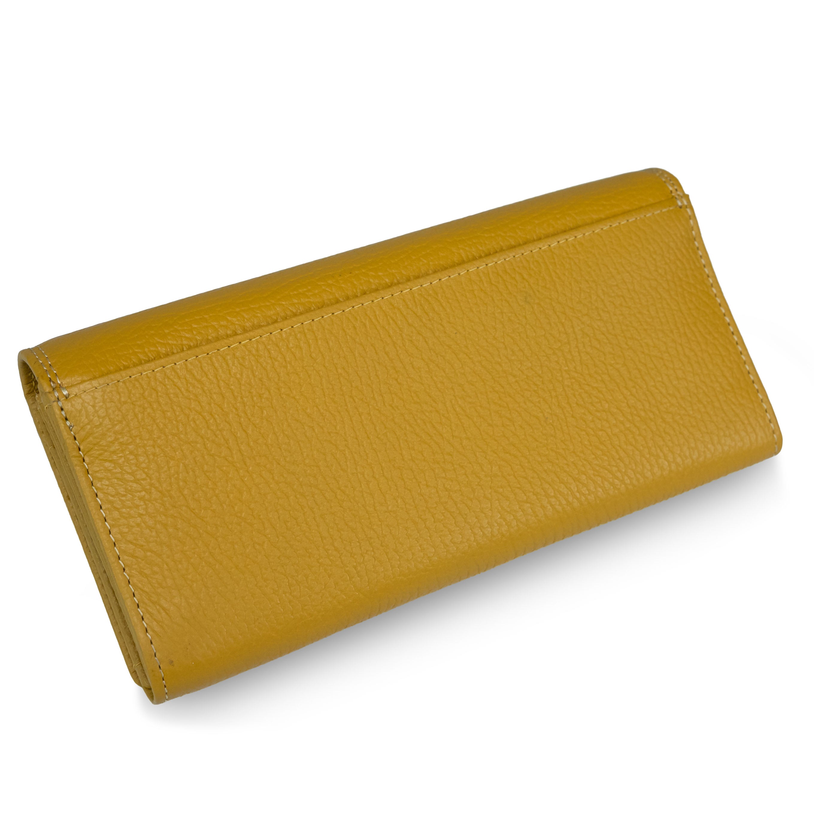 Portefeuille en cuir pour femme Valmio Core 2431 jaune