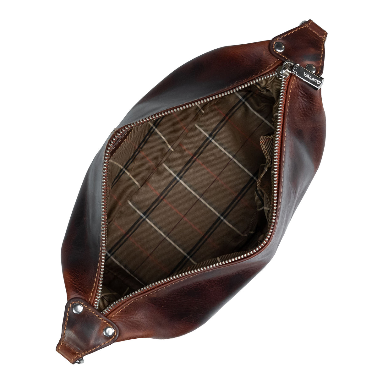 Trousse de toilette pour homme en cuir marron Valmio Kabo