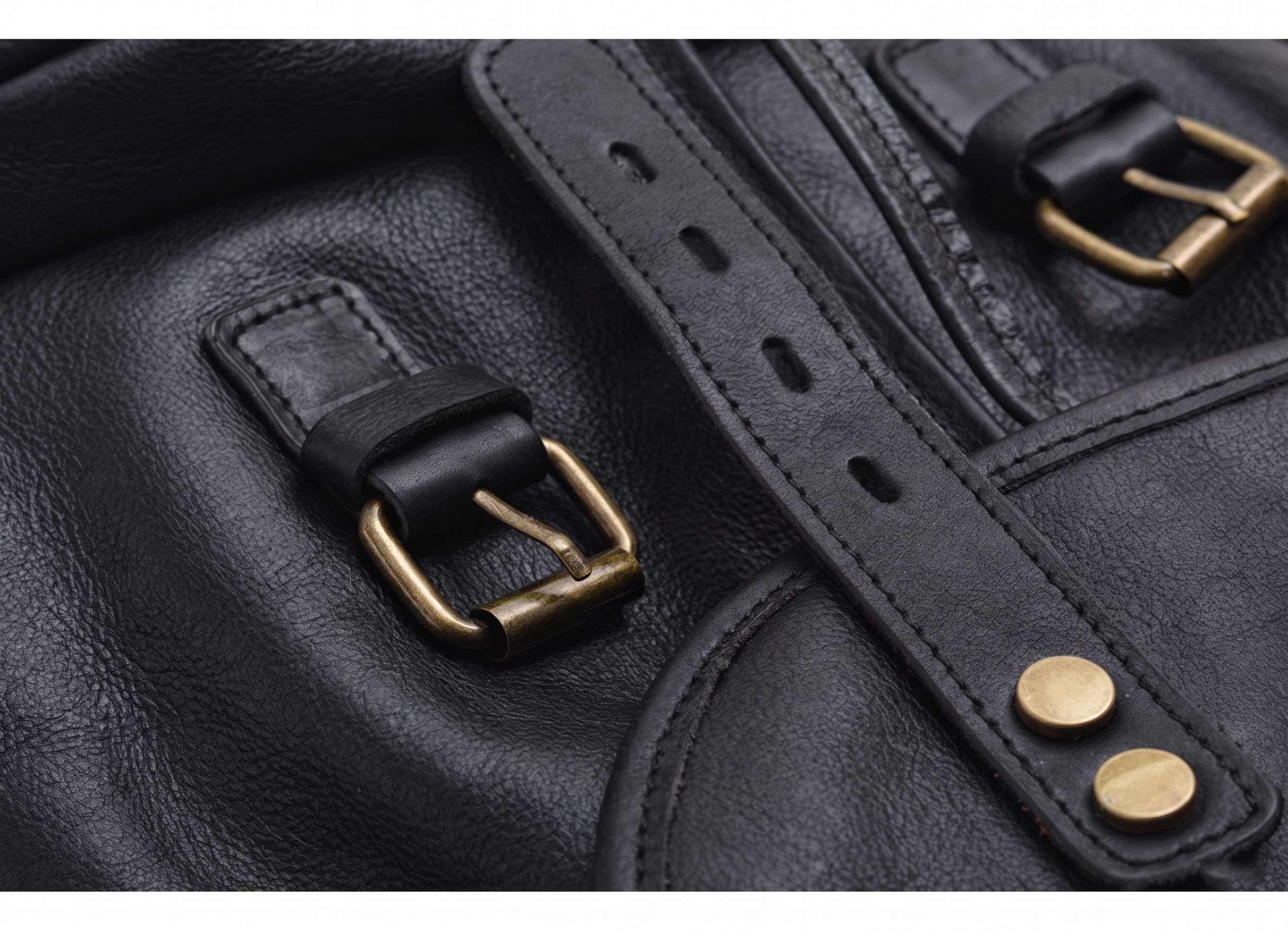 Sac à dos en cuir Valmio Norden - noir