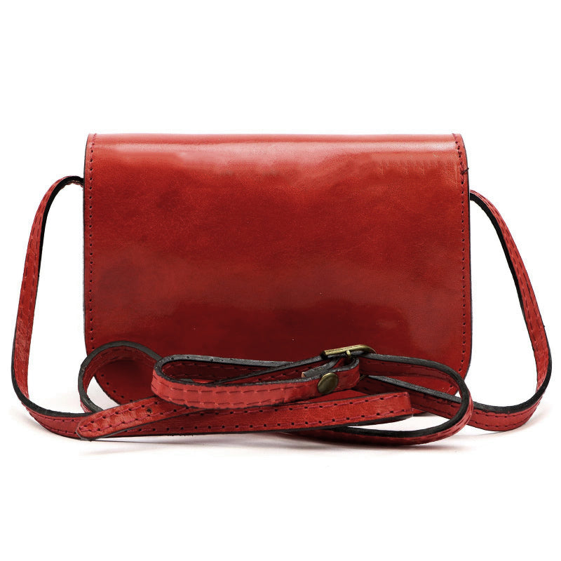 Leather women’s handbag FLORENCE 45 red