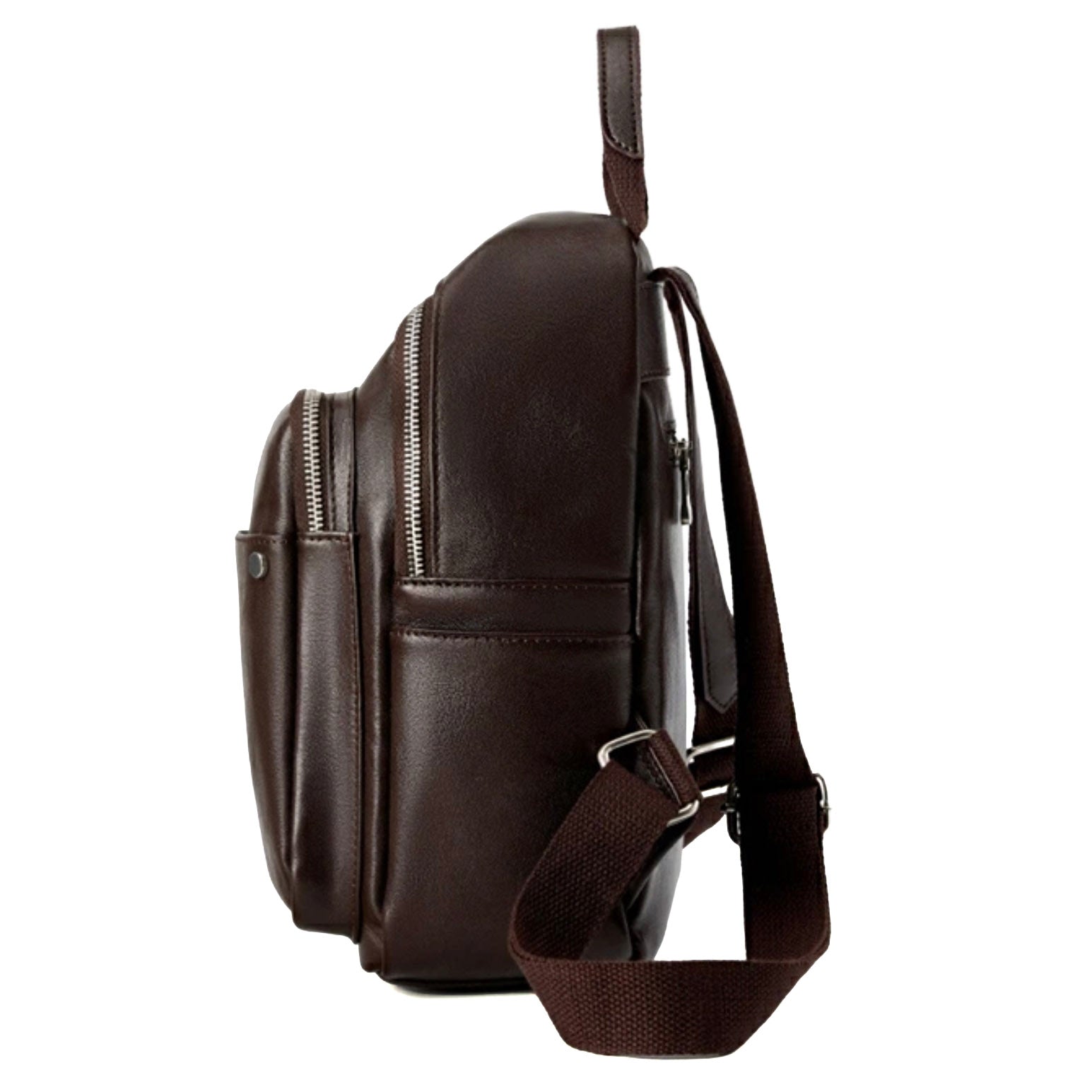 Valmio Velora Leather Women's Backpack - Dark Brown