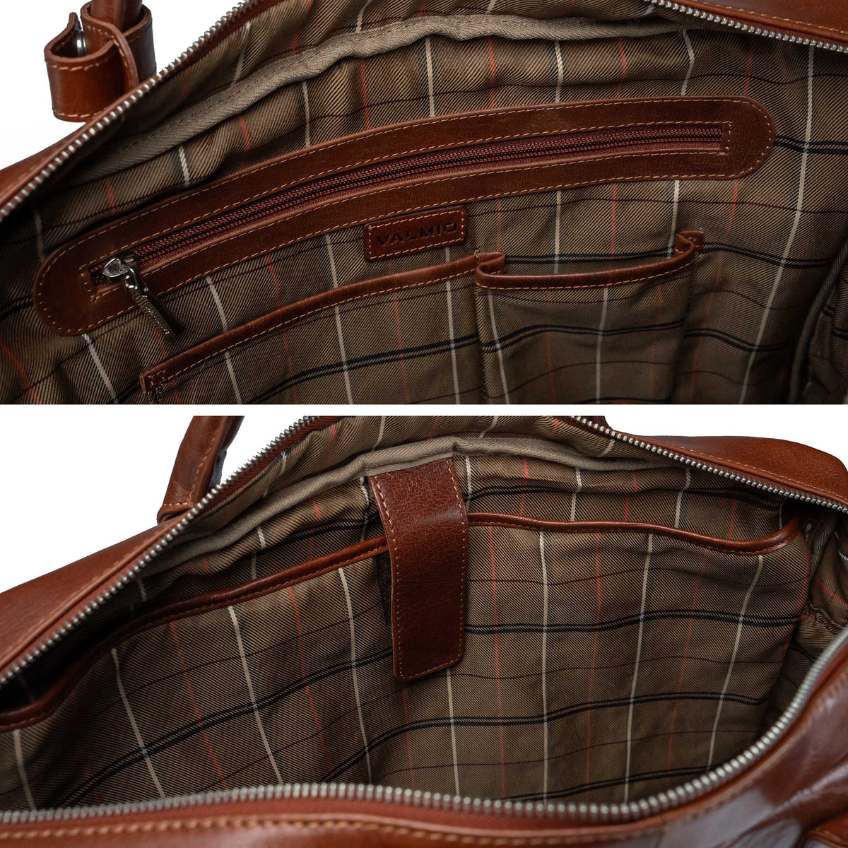 Sacoche pour ordinateur portable pour homme Valmio Hawes - marron