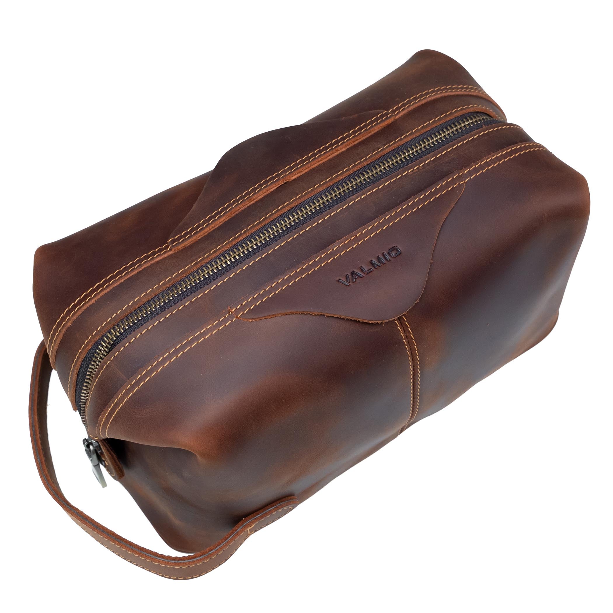 Valmio Conta Leather Toiletry Bag