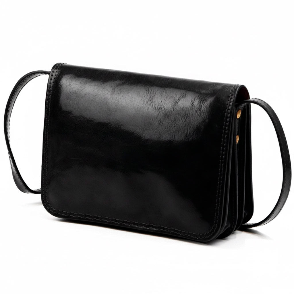 Leather women's handbag FLORENCE 108 black