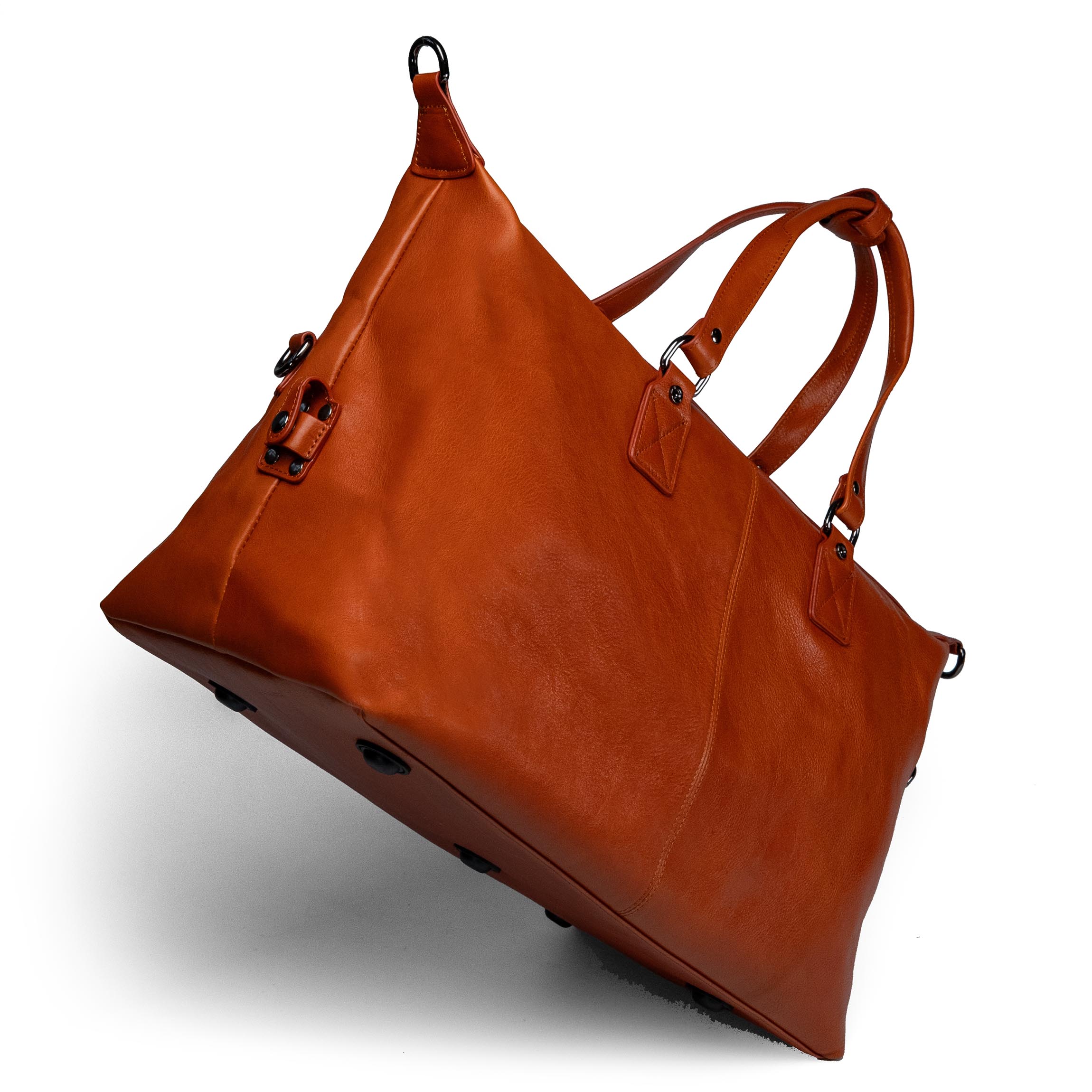 Sac de voyage en cuir marron Valmio Kane