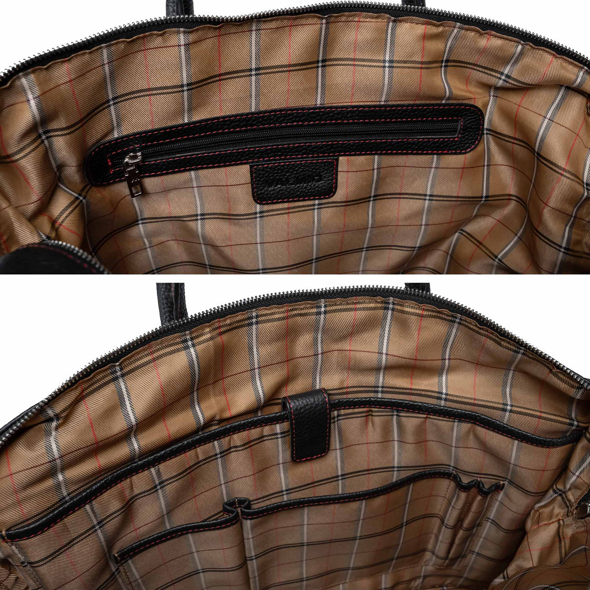 Valmio Stark Reisetasche aus Leder Schwarz