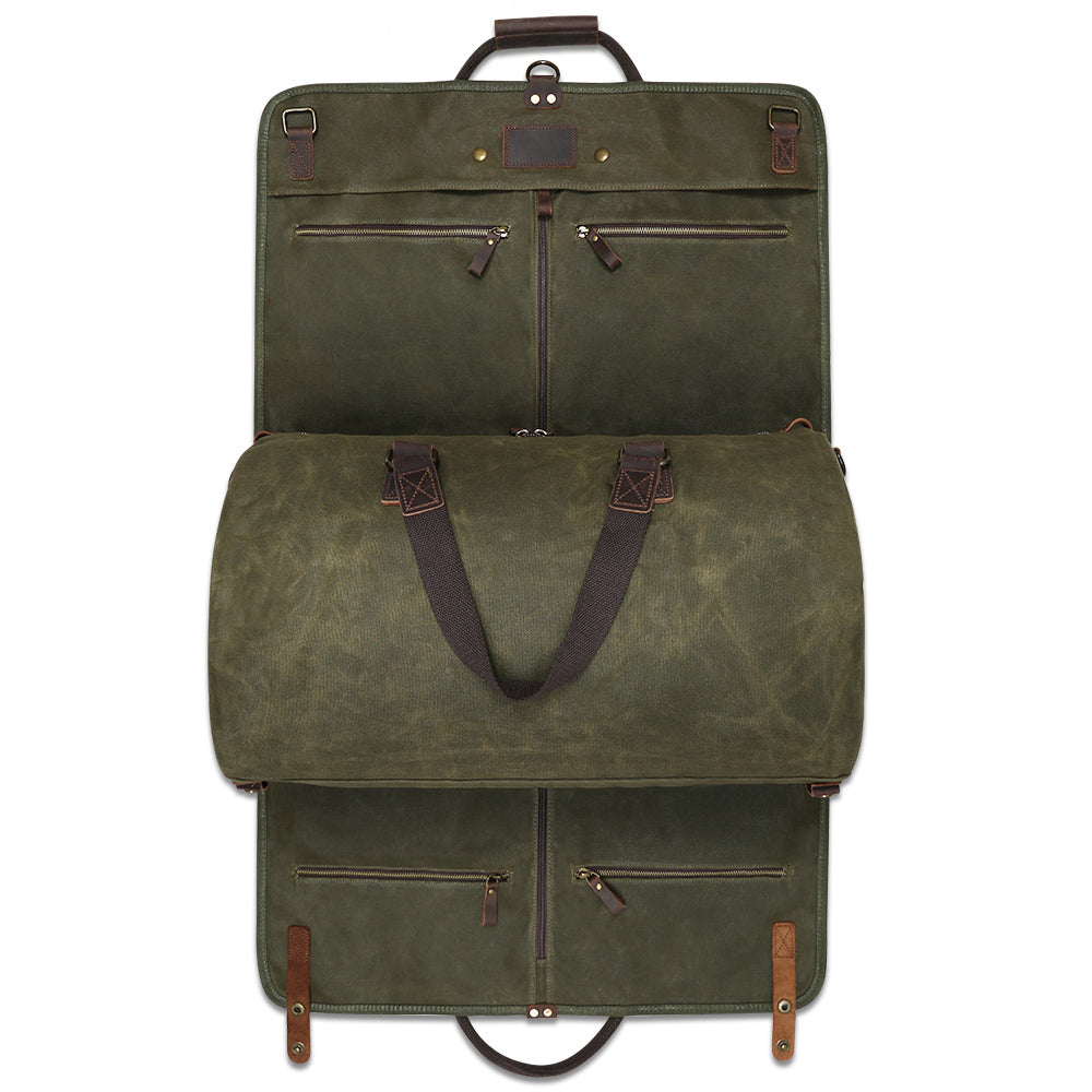 Grüne Duffle-Tasche Reisetasche 2in1