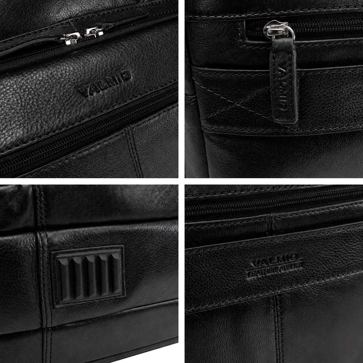 Valmio Vigo Genuine Leather Bag Black