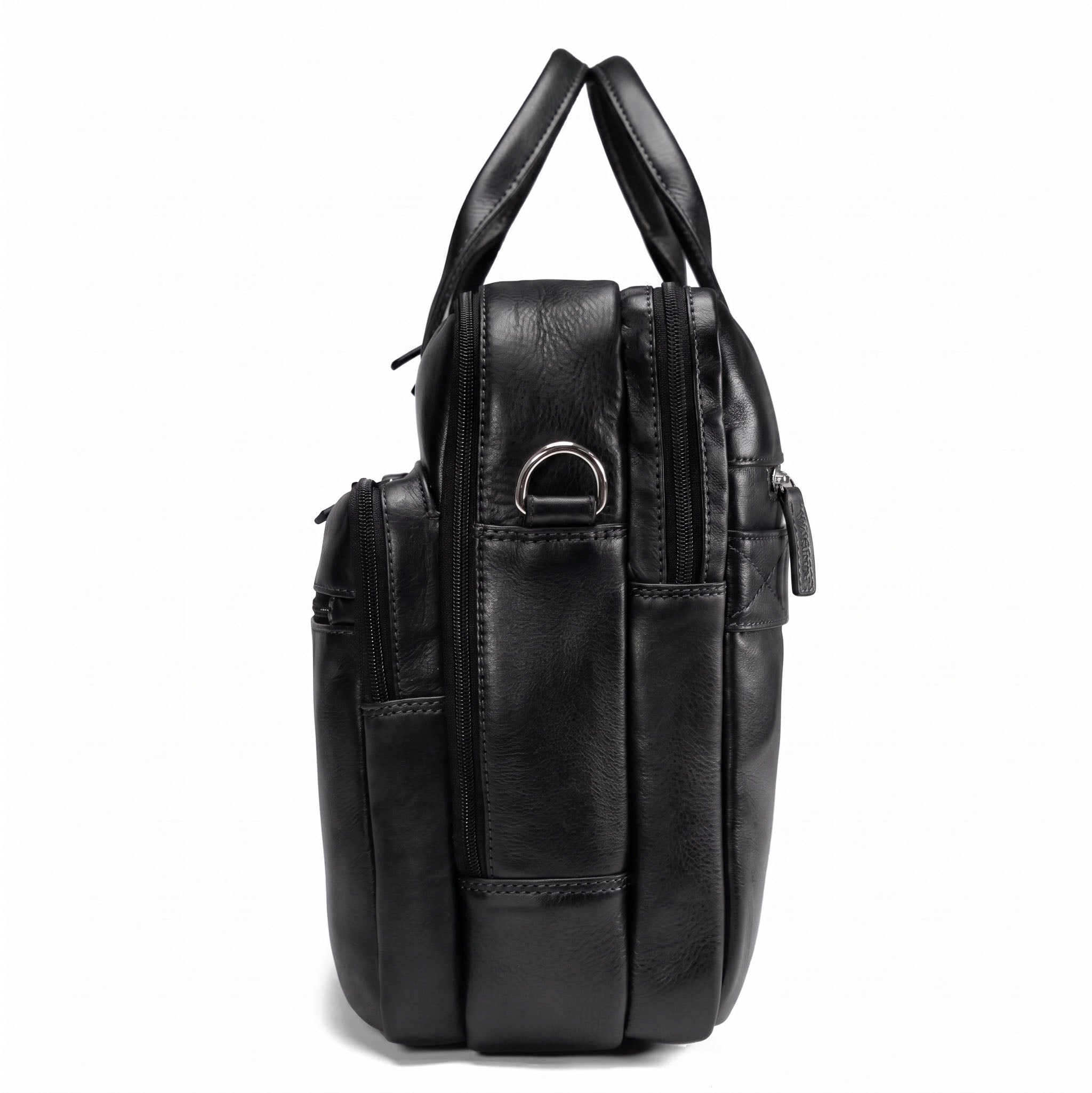 Valmio Vigo Genuine Leather Bag Black