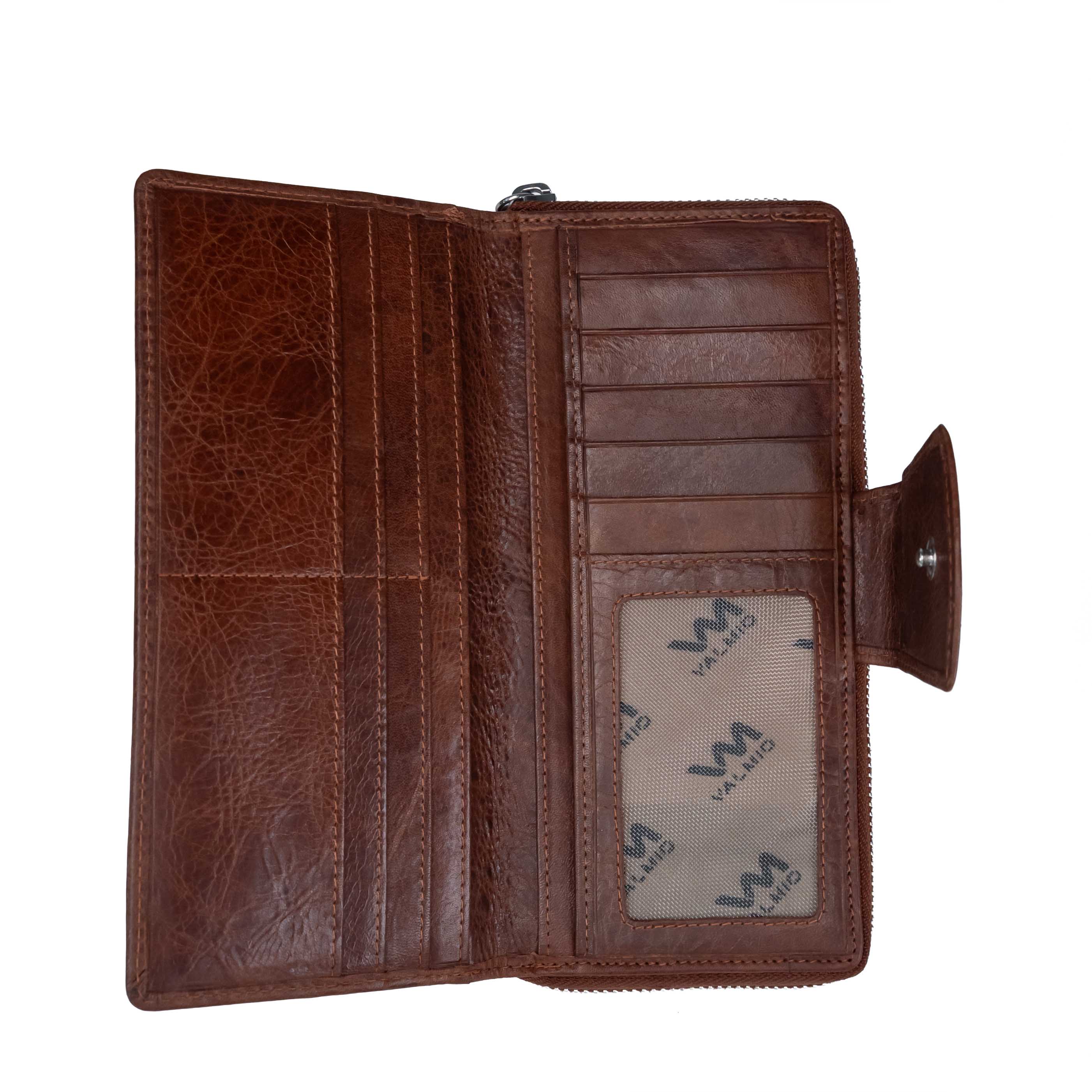 Women's Leather Wallet Valmio Snug 2439 Cognac
