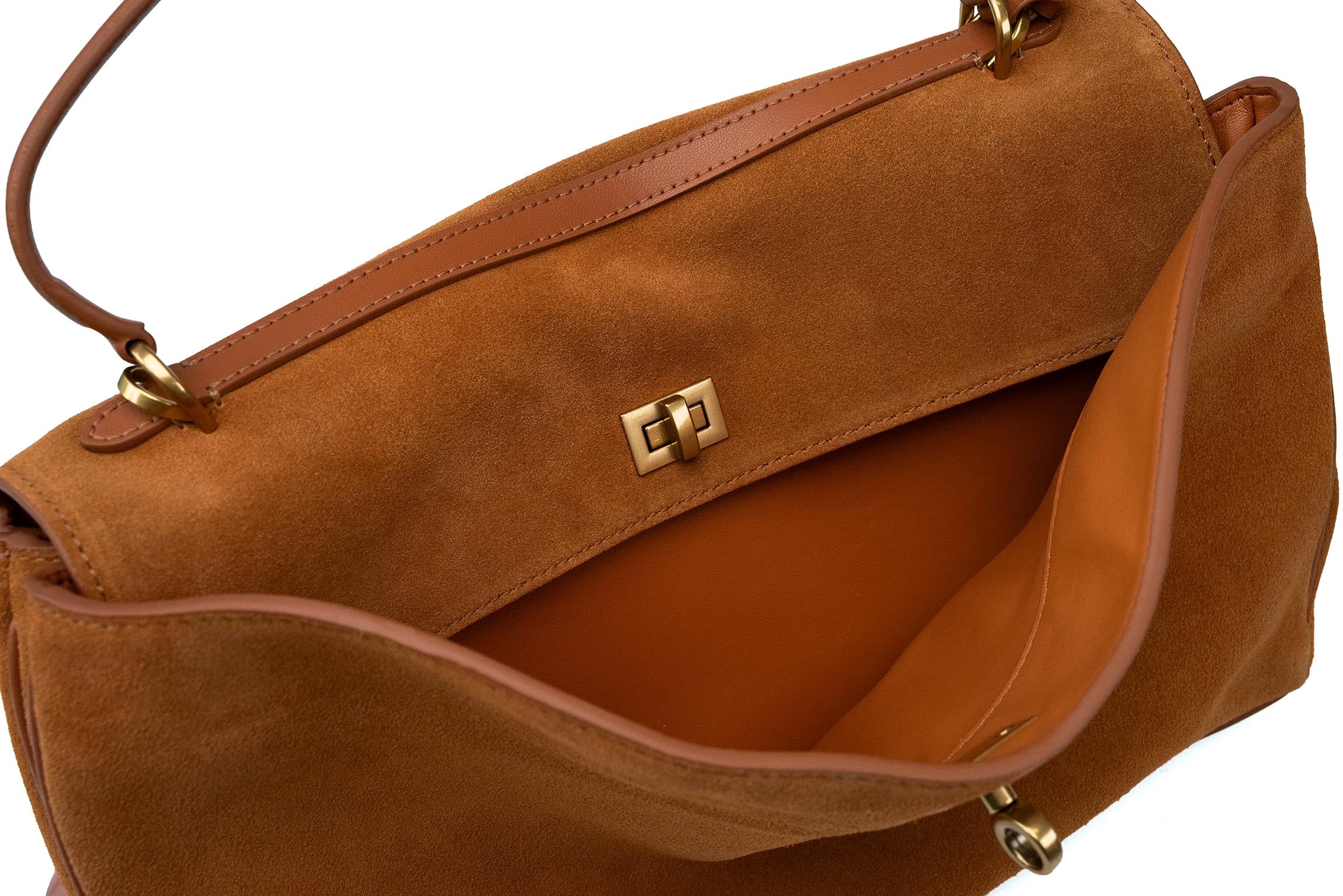 Valmio Lirena Leder Damenhandtasche - Hellbraun