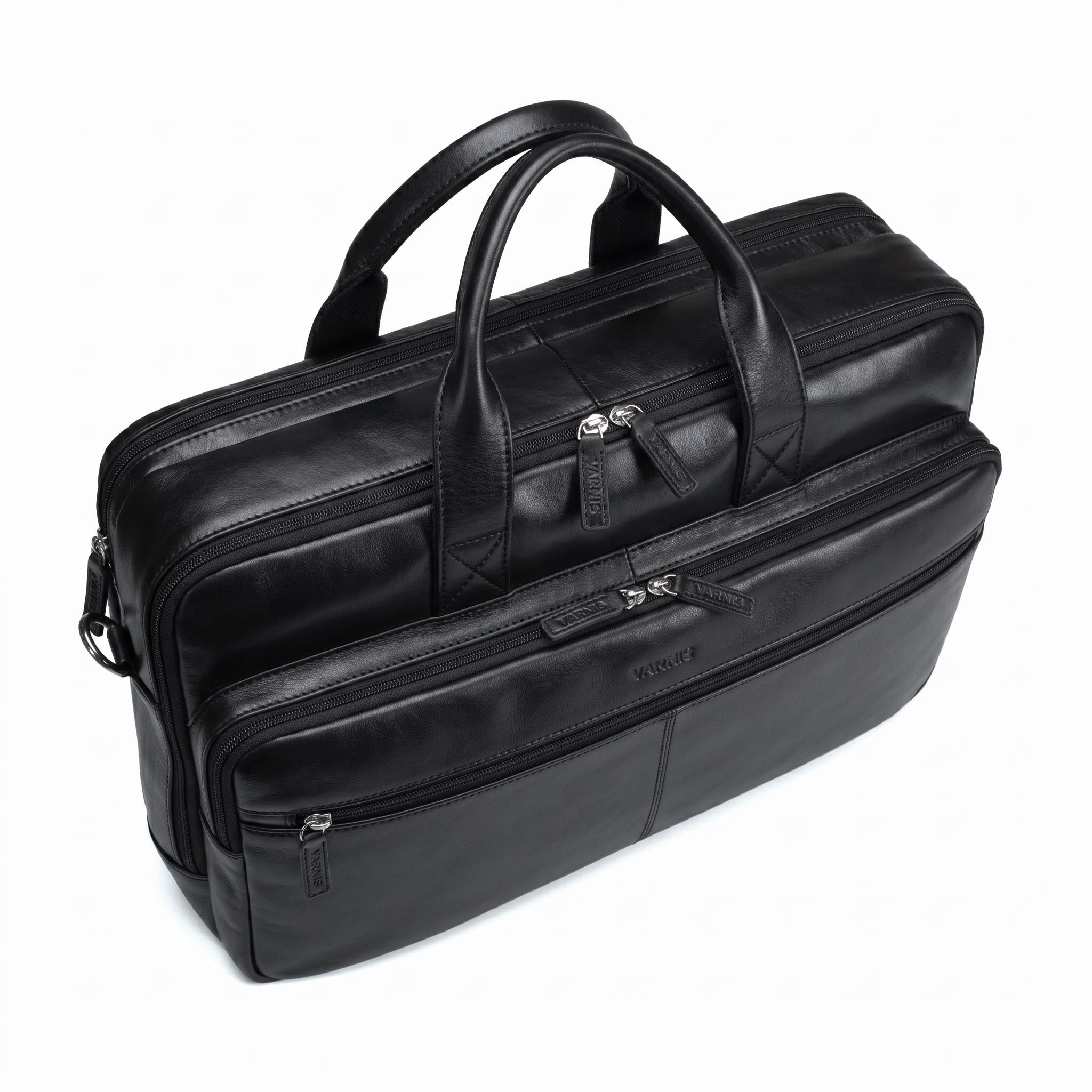 Valmio Vigo Genuine Leather Bag Black