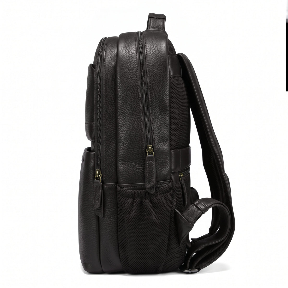 Brauner Rucksack aus Vollnarbenleder, Modell Valmio Lands