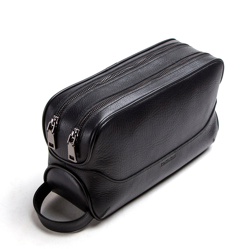 Trousse de toilette en cuir Valmio Boro