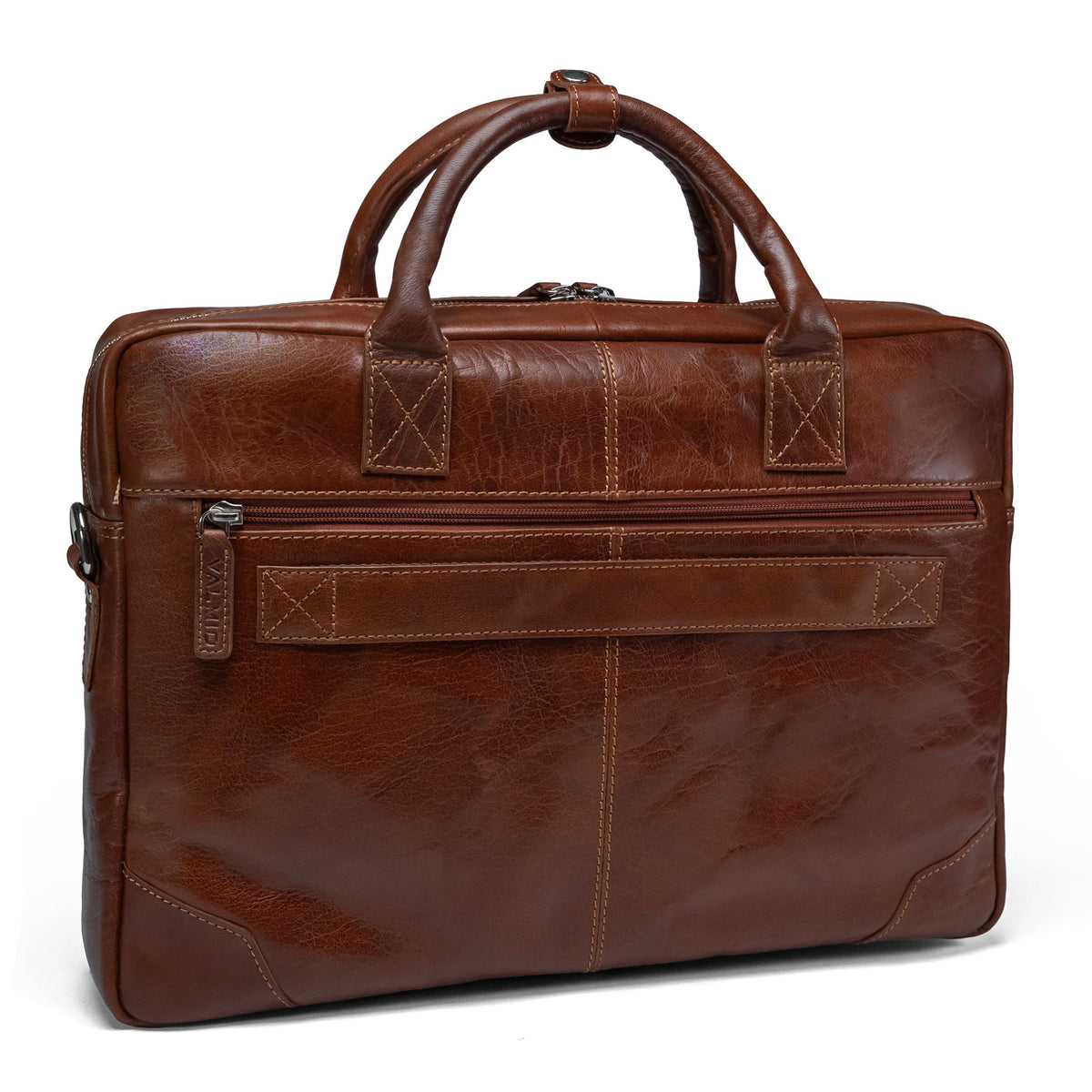 Sacoche pour ordinateur portable pour homme Valmio Hawes - marron