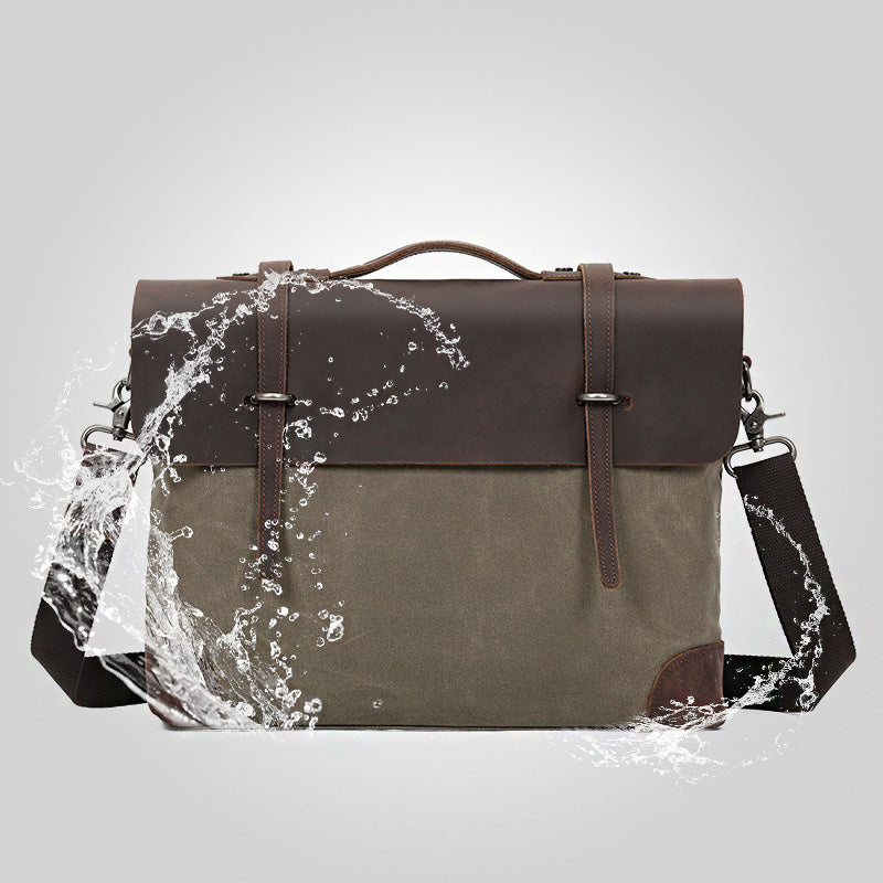 Serviette en cuir pour homme Valmio Weston – vert