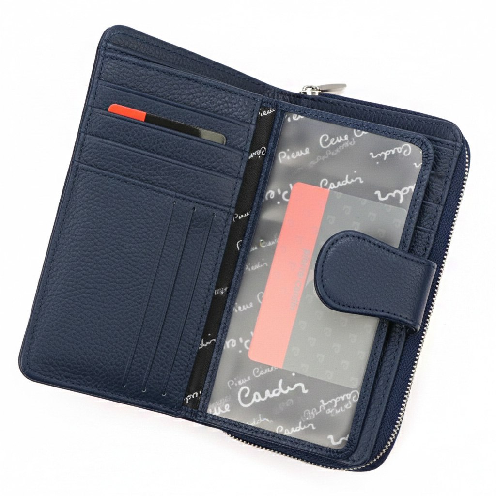 Blue women’s wallet Pierre Cardin.