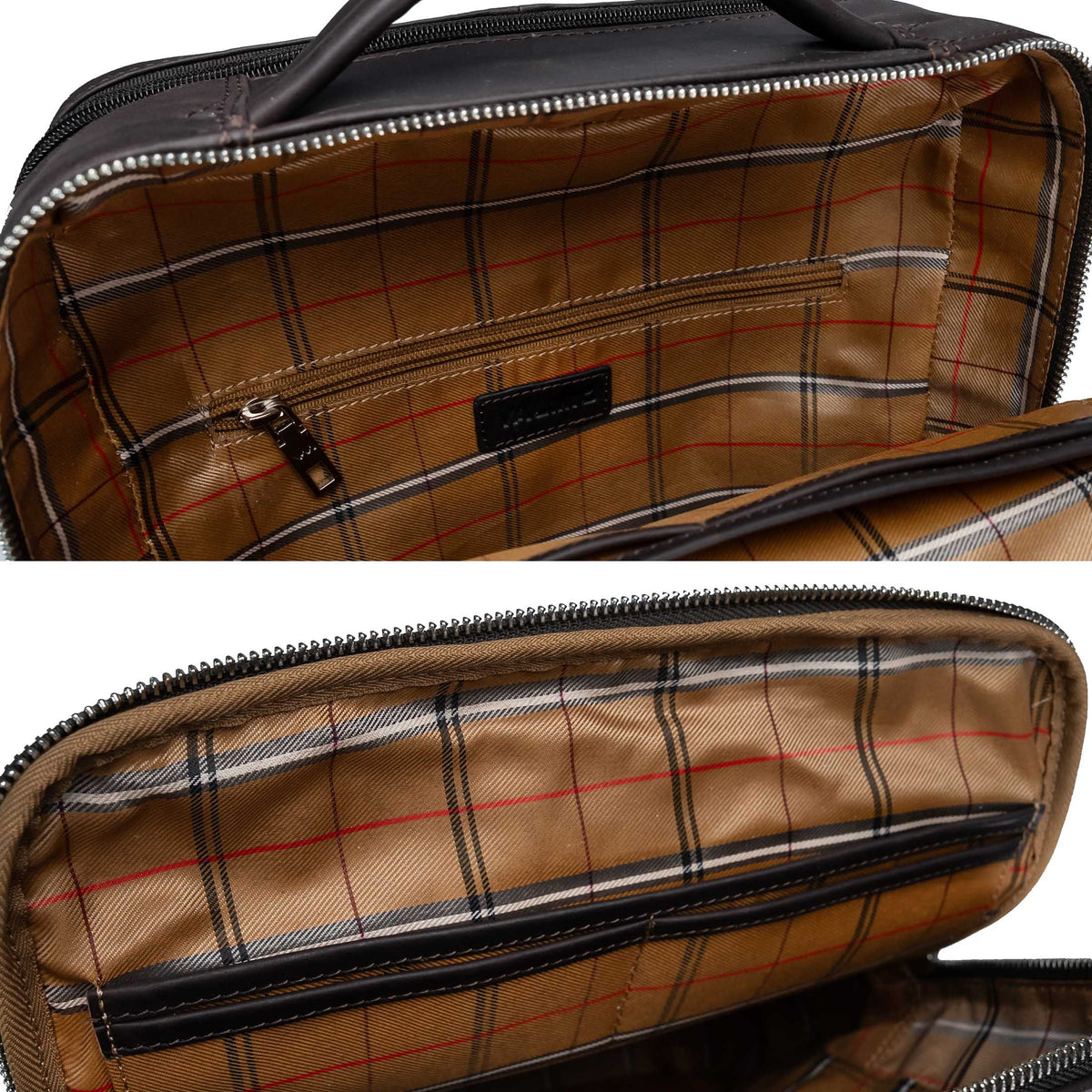 Valmio Byron Leather Backpack Dark Brown