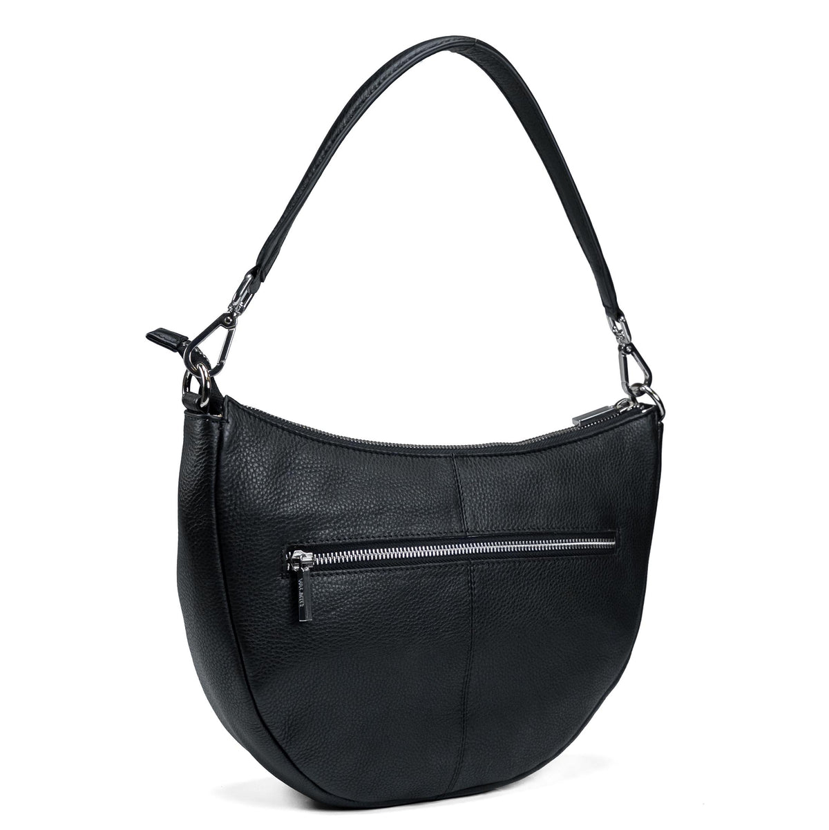 Leren crossbodytas voor dames Valmio Selena - Zwart