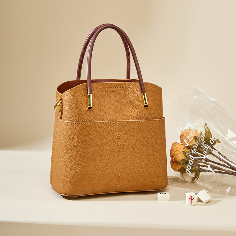 Valmio Karina Leather Women's Bag - Yellow