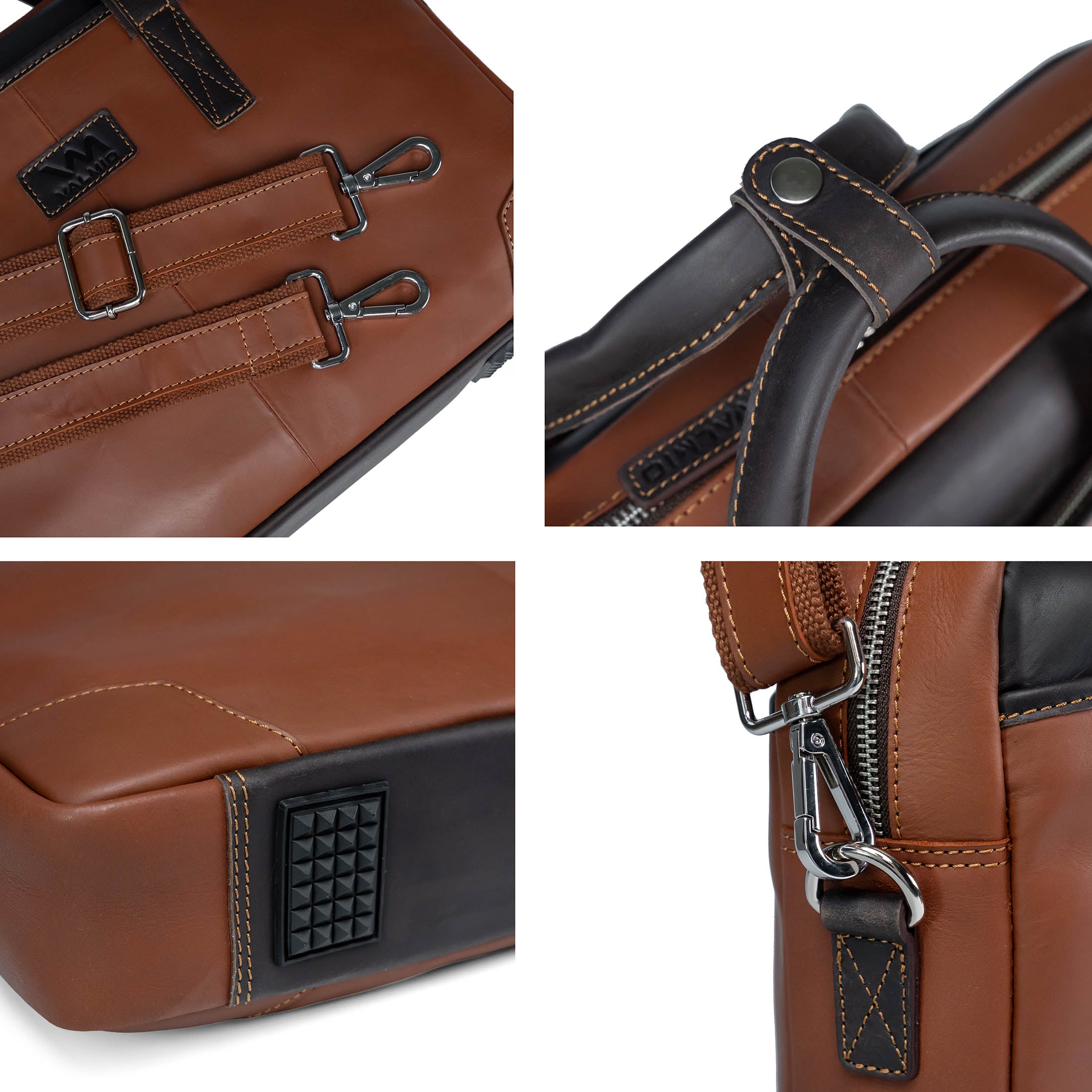 Valmio Denton 2.1 Leather Laptop Bag