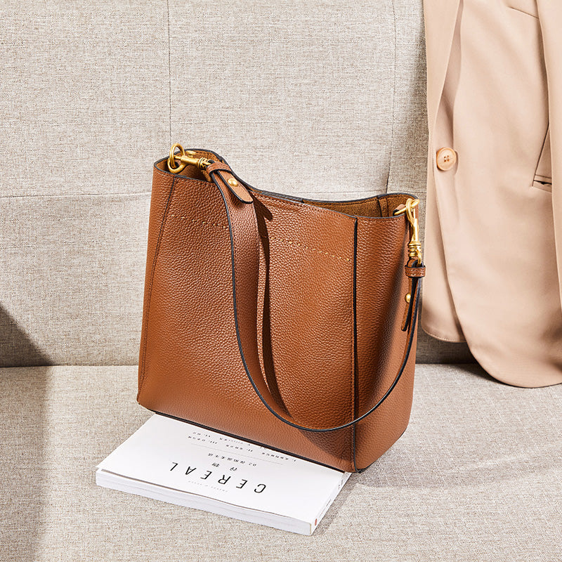 Valmio Relina Leather Women's Bag - Brown