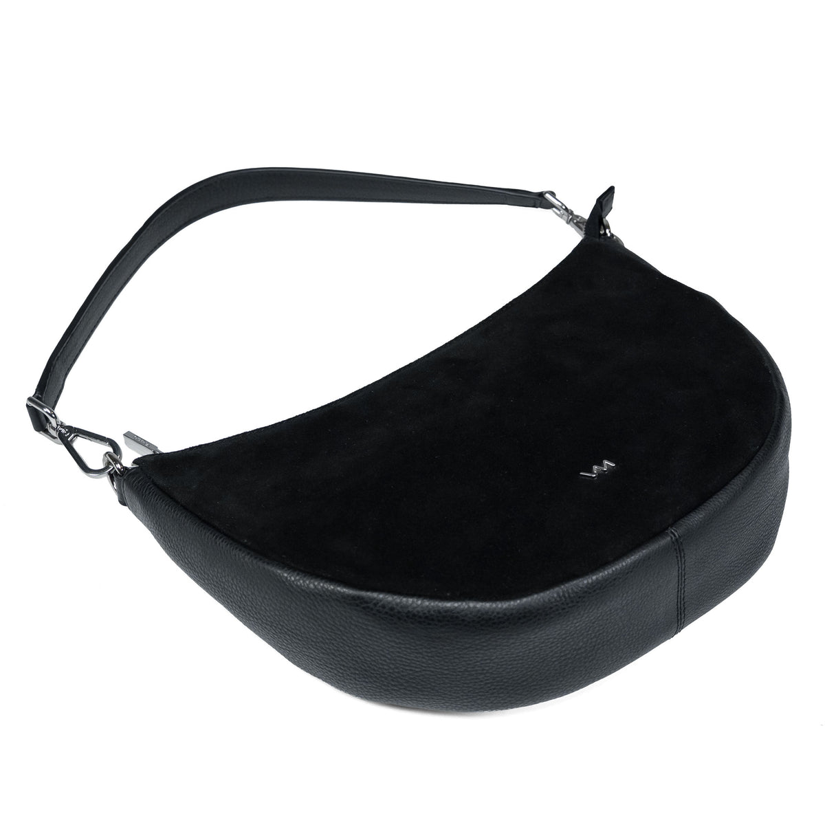 Leren crossbodytas voor dames Valmio Selena - Zwart