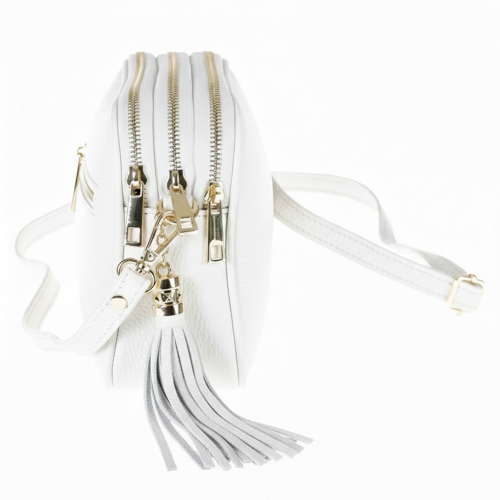 Leather bag PIERRE CARDIN 4500 White