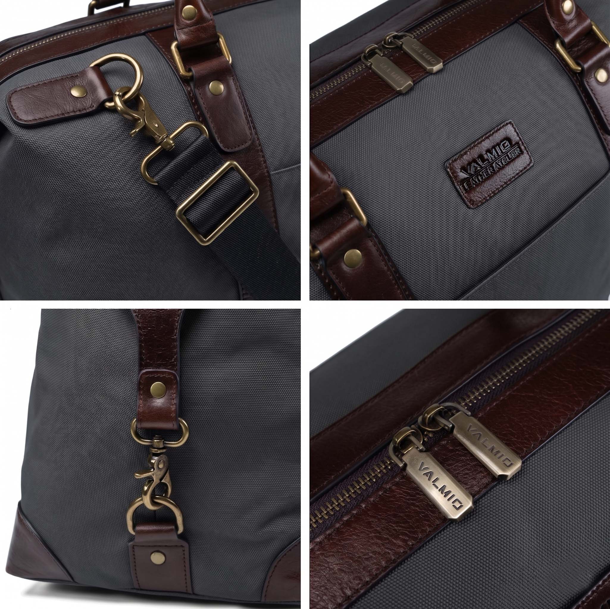 Sac de voyage homme Valmio Brenson - gris