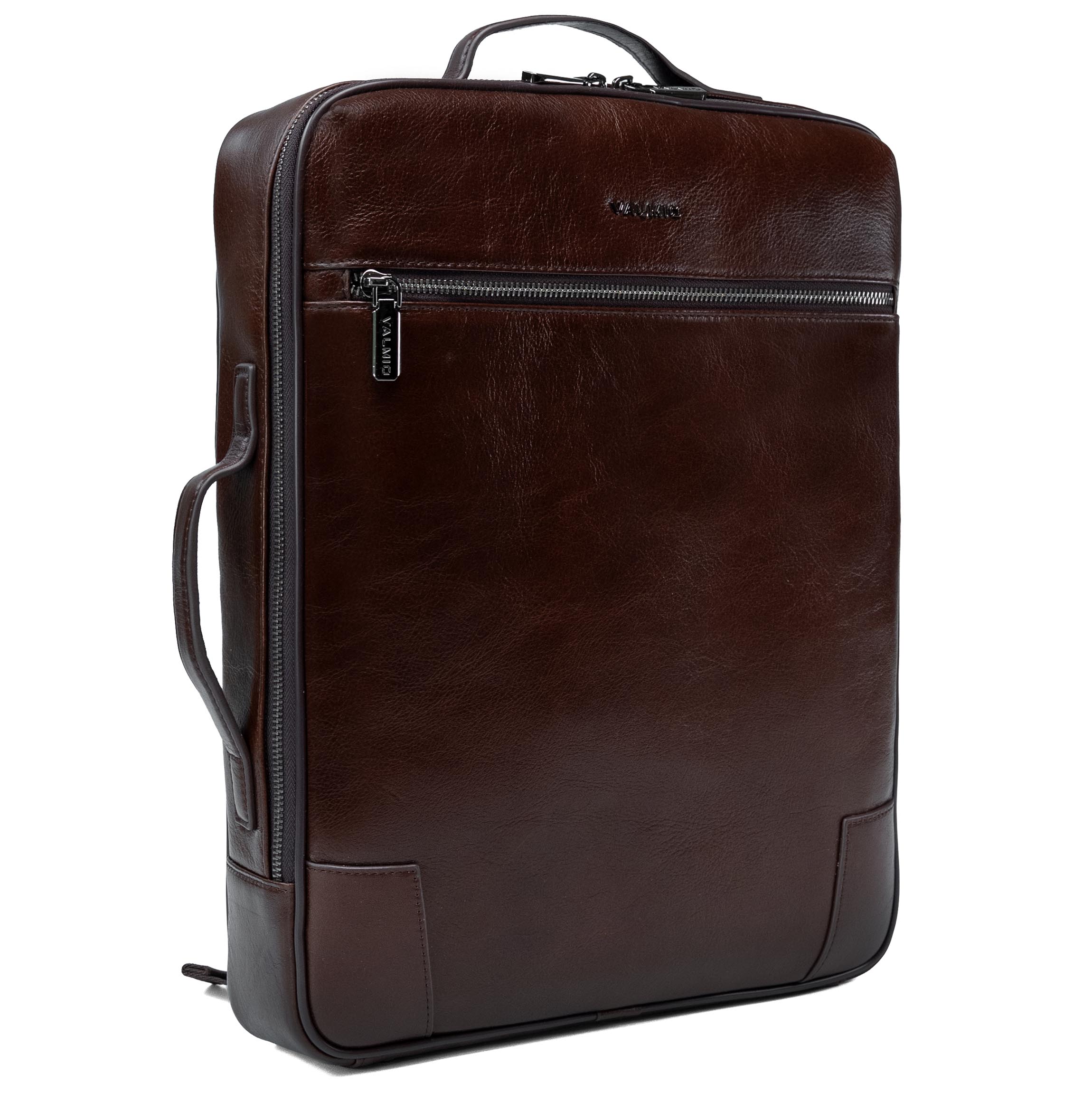 Sac à dos de luxe en cuir Valmio Ardent - marron