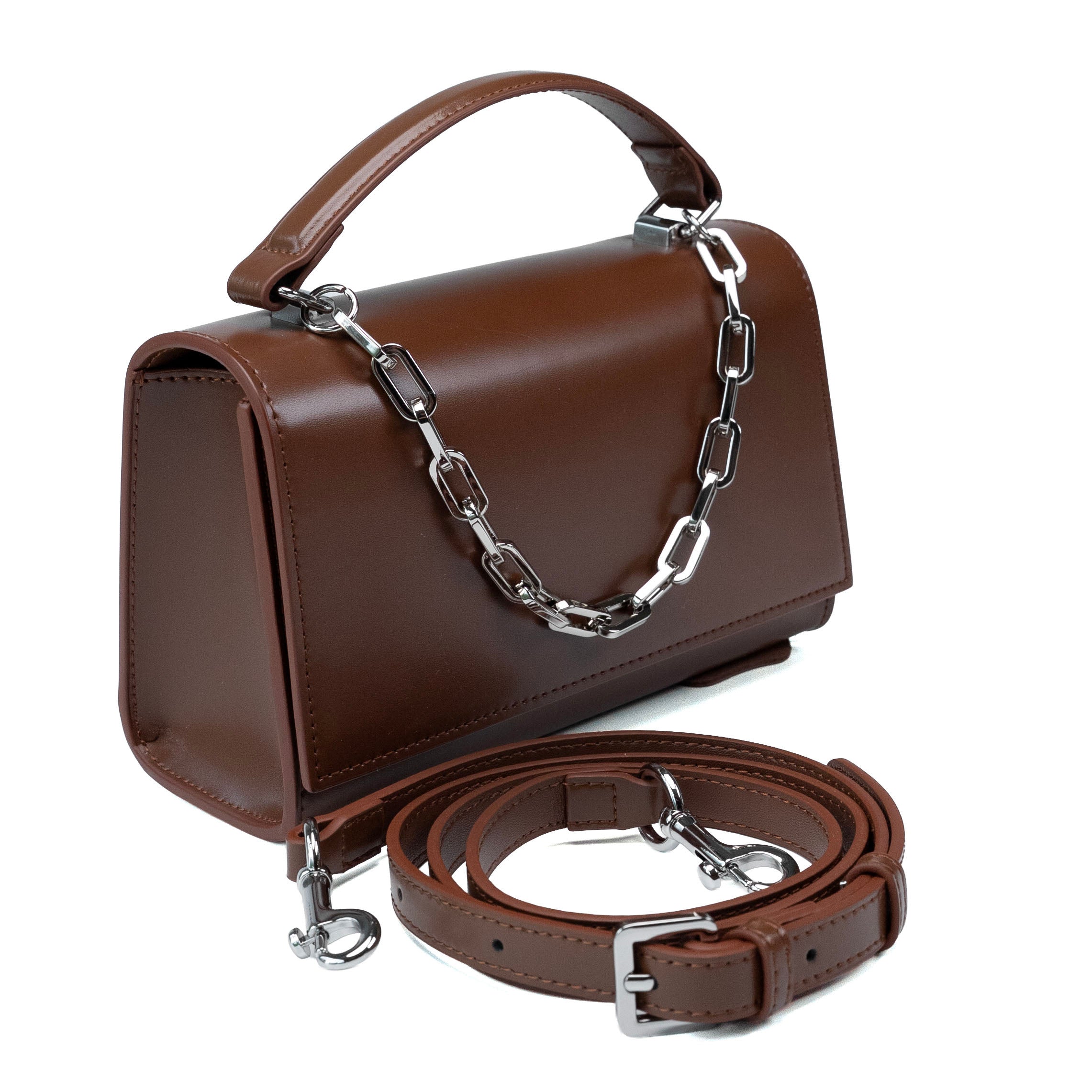 Valmio Rinora Leder Damenhandtasche - Braun