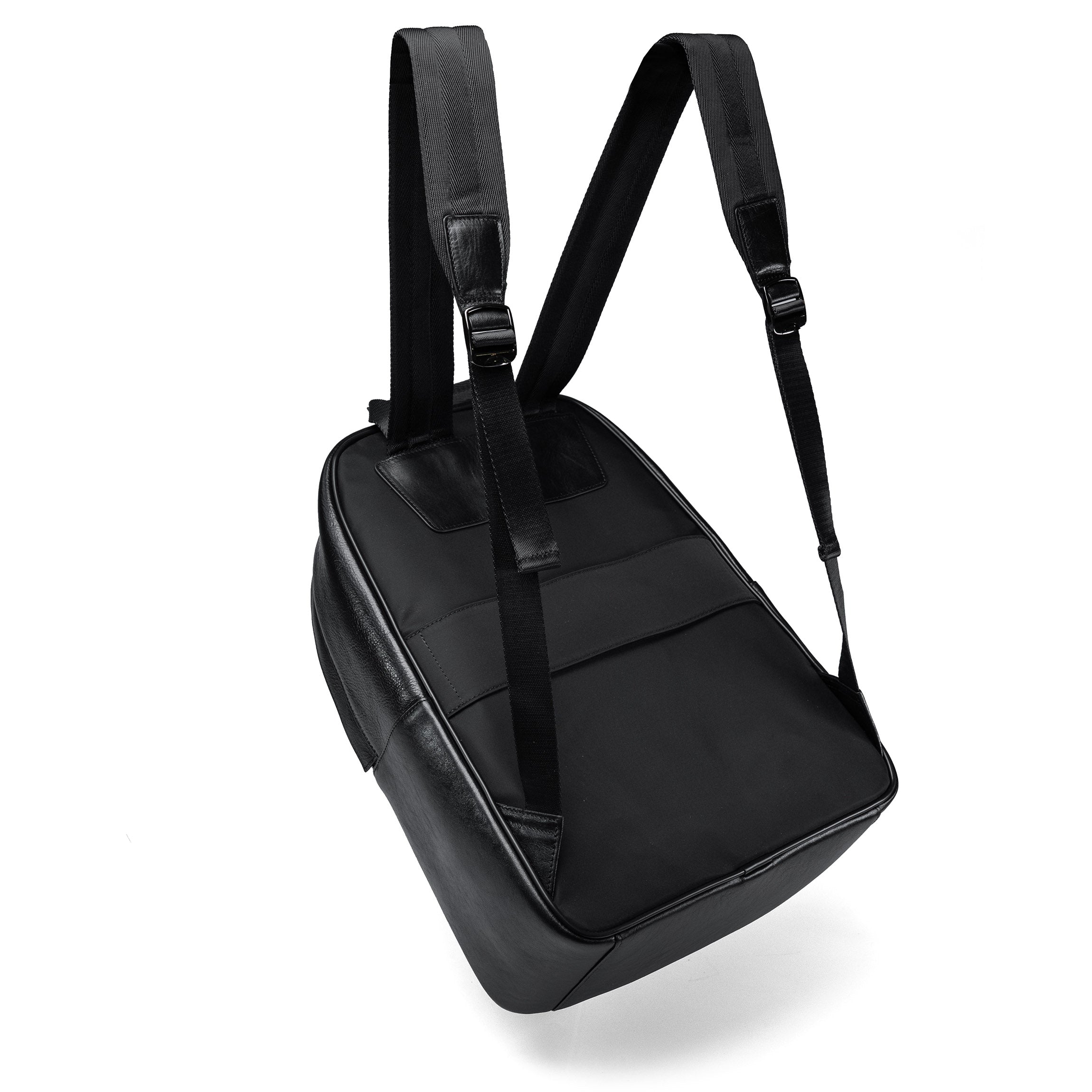 Valmio Borton Leder-Rucksack - Schwarz
