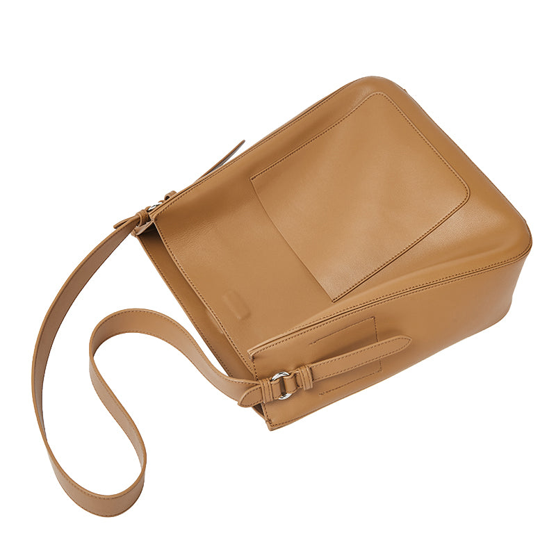 Bolso de cuero para mujer Valmio Tivana - moka