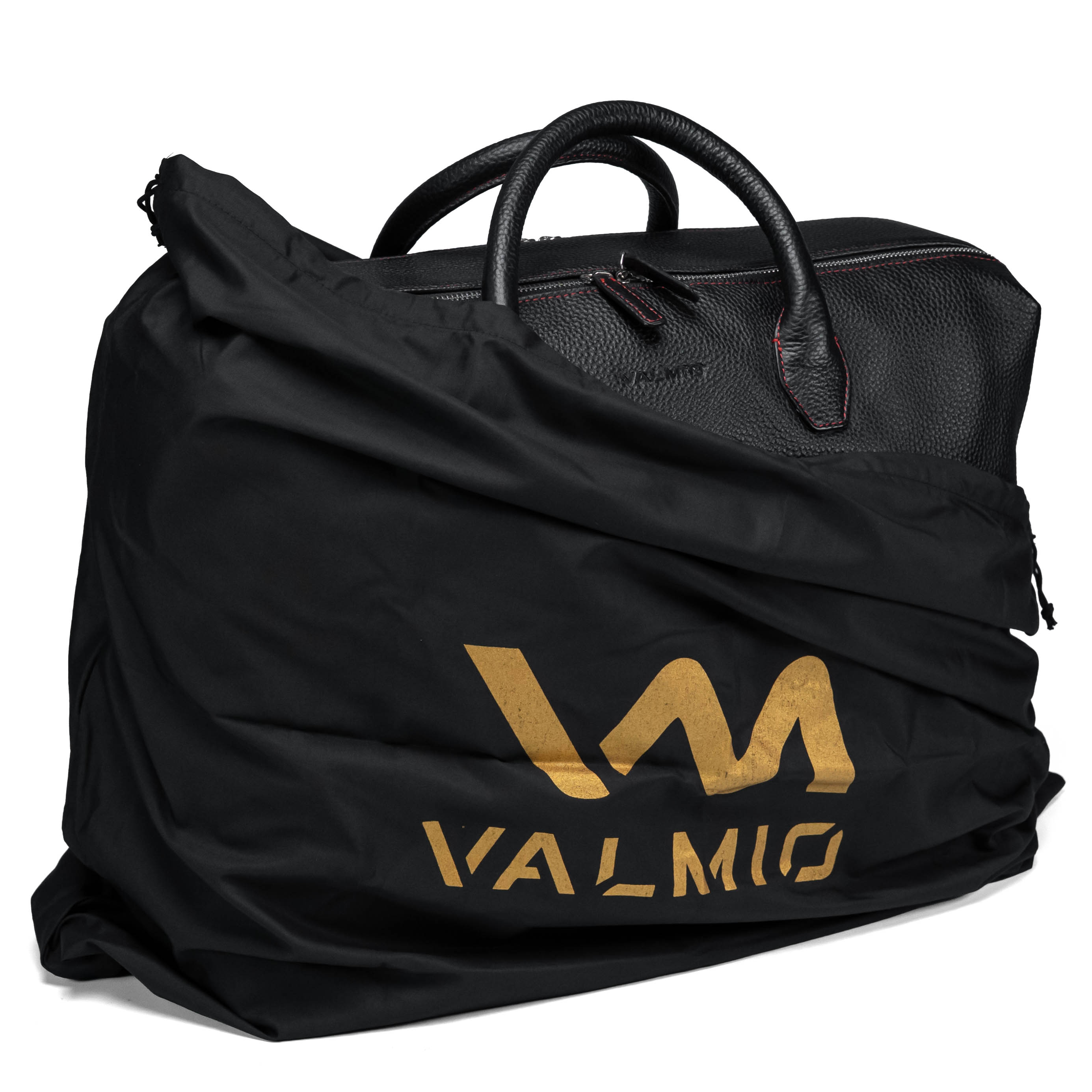 Valmio Stark Reisetasche aus Leder Schwarz