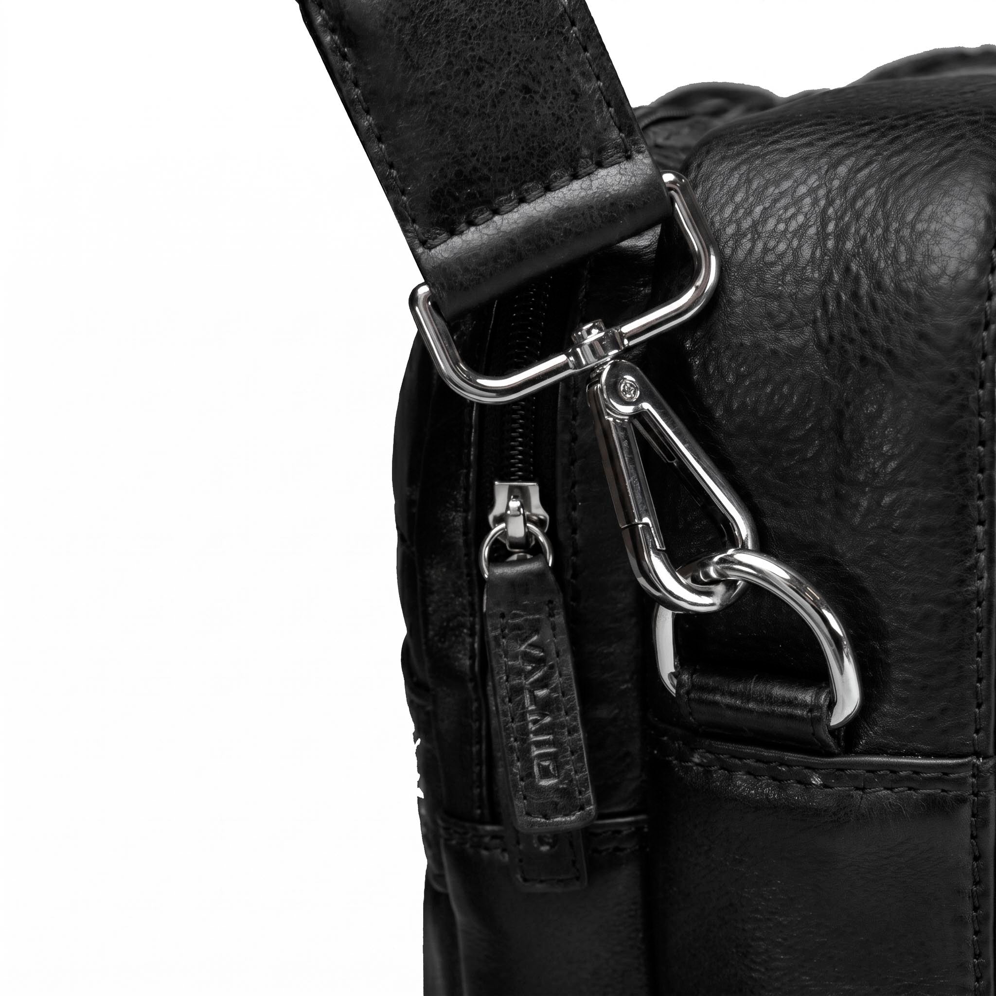 Valmio Vigo Genuine Leather Bag Black