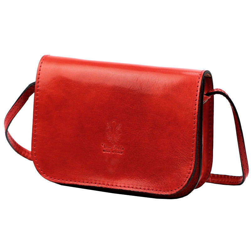 Leather women’s handbag FLORENCE 45 red